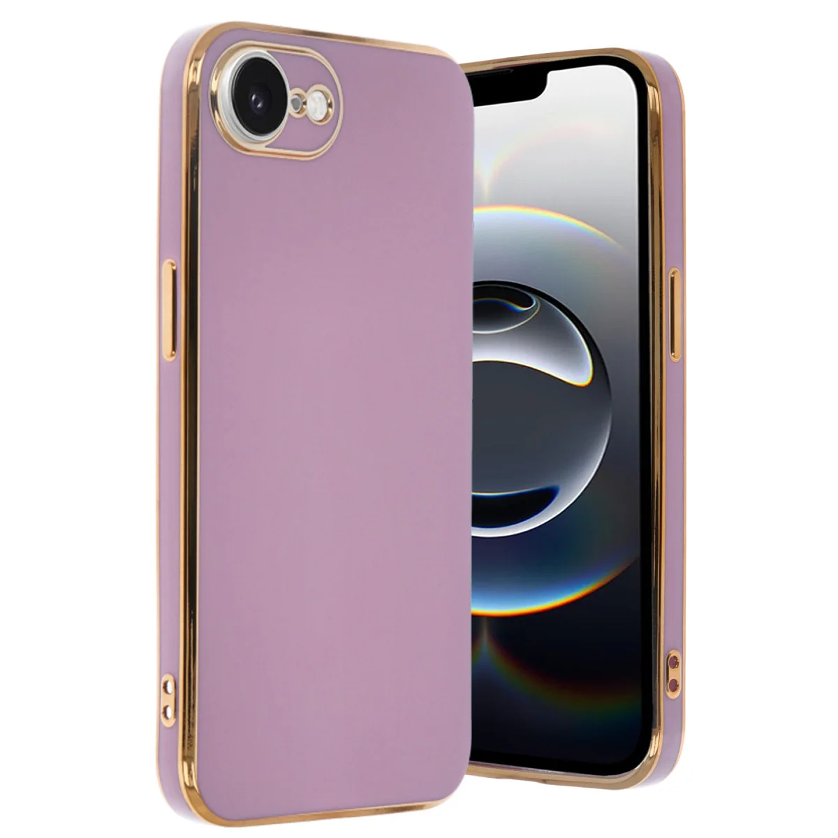Premium Silikon Kılıf Volet Serisi iPhone 16E Mor - Güvenli ve Şık Koruma