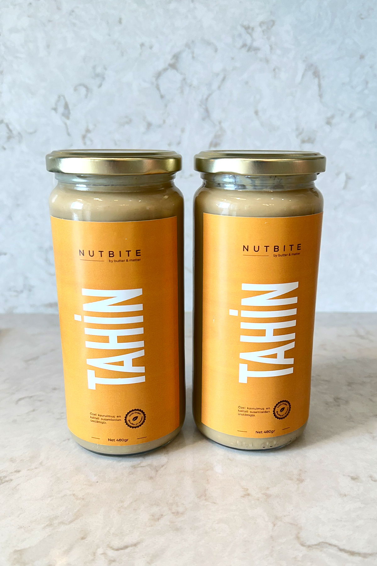 Premium Tahin 960gr (2x480gr) - %100 Doğal - Yüksek Lif Kaynağı -