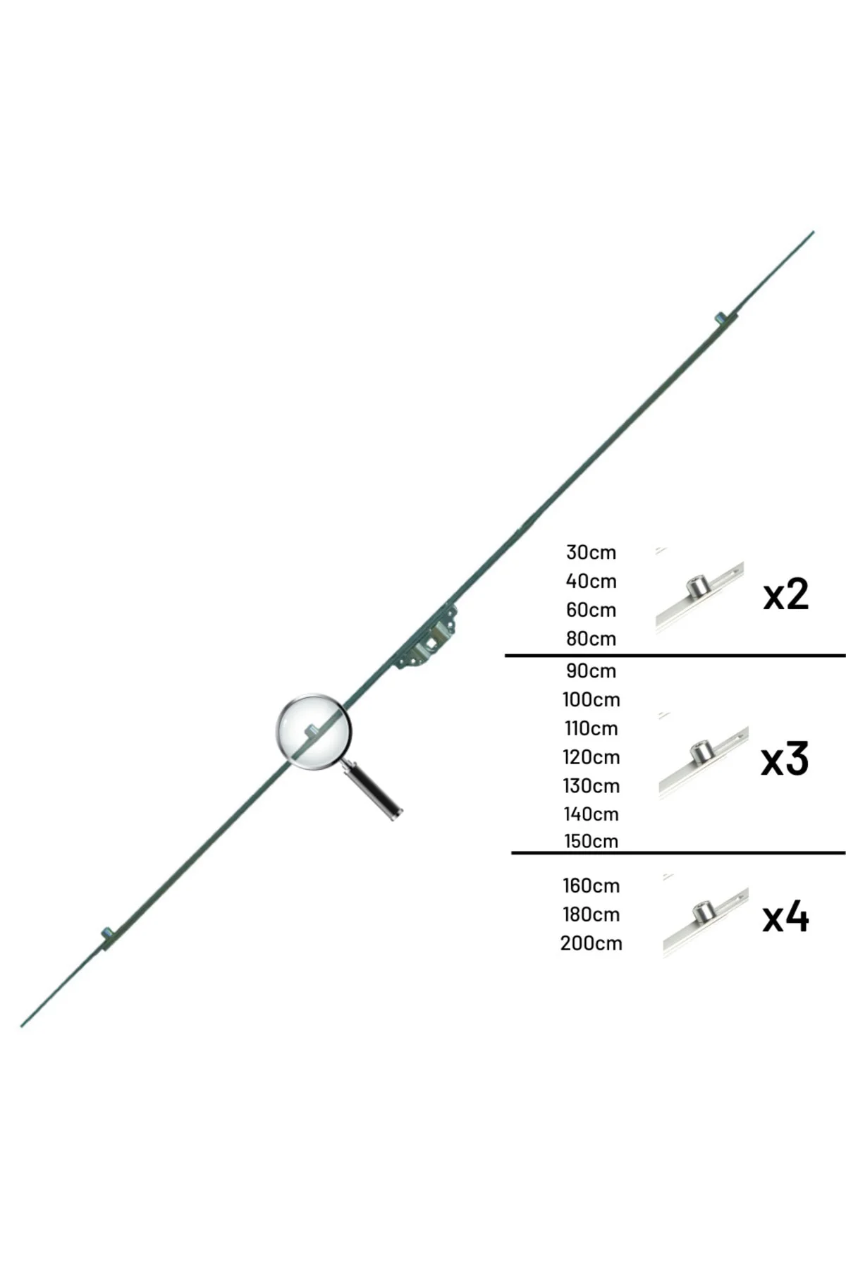 Premium Tek Açılım Pvc Pencere Ispanyolet 15 Eksen 120cm