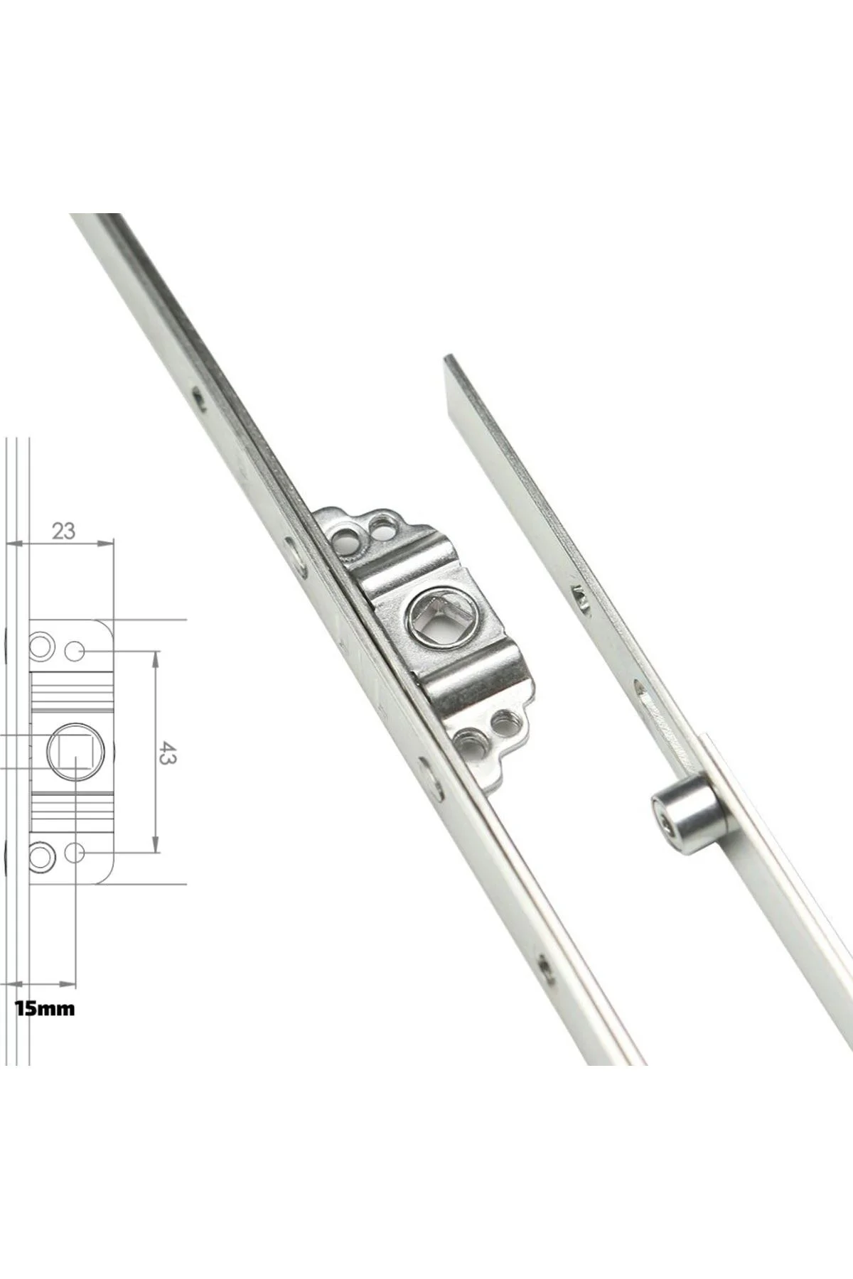 Premium Tek Açılım Pvc Pencere Ispanyolet 15 Eksen 100cm