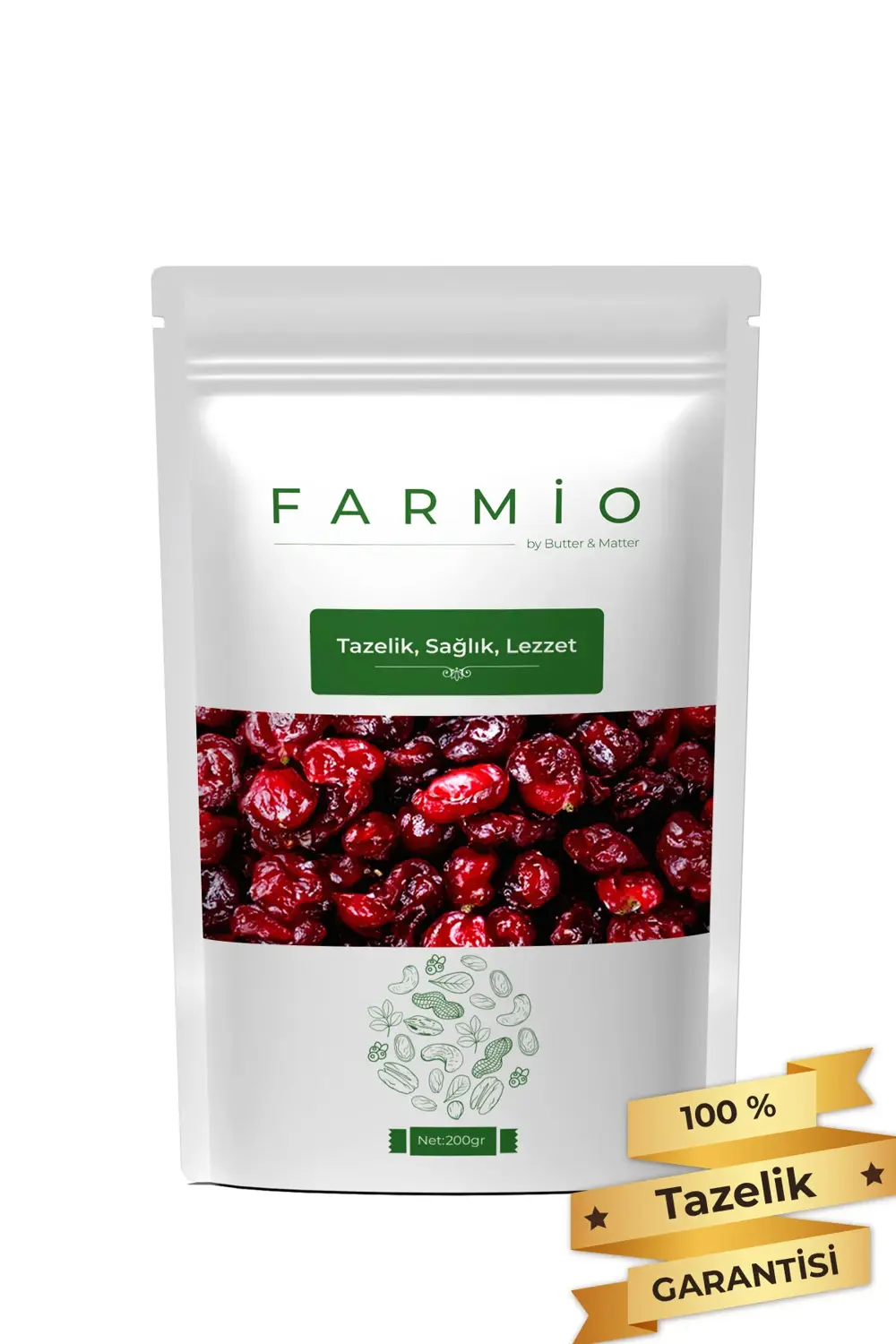 Premium Turna Yemişi 200gr - Cranberry - Çekirdeksiz Tane - Tapta