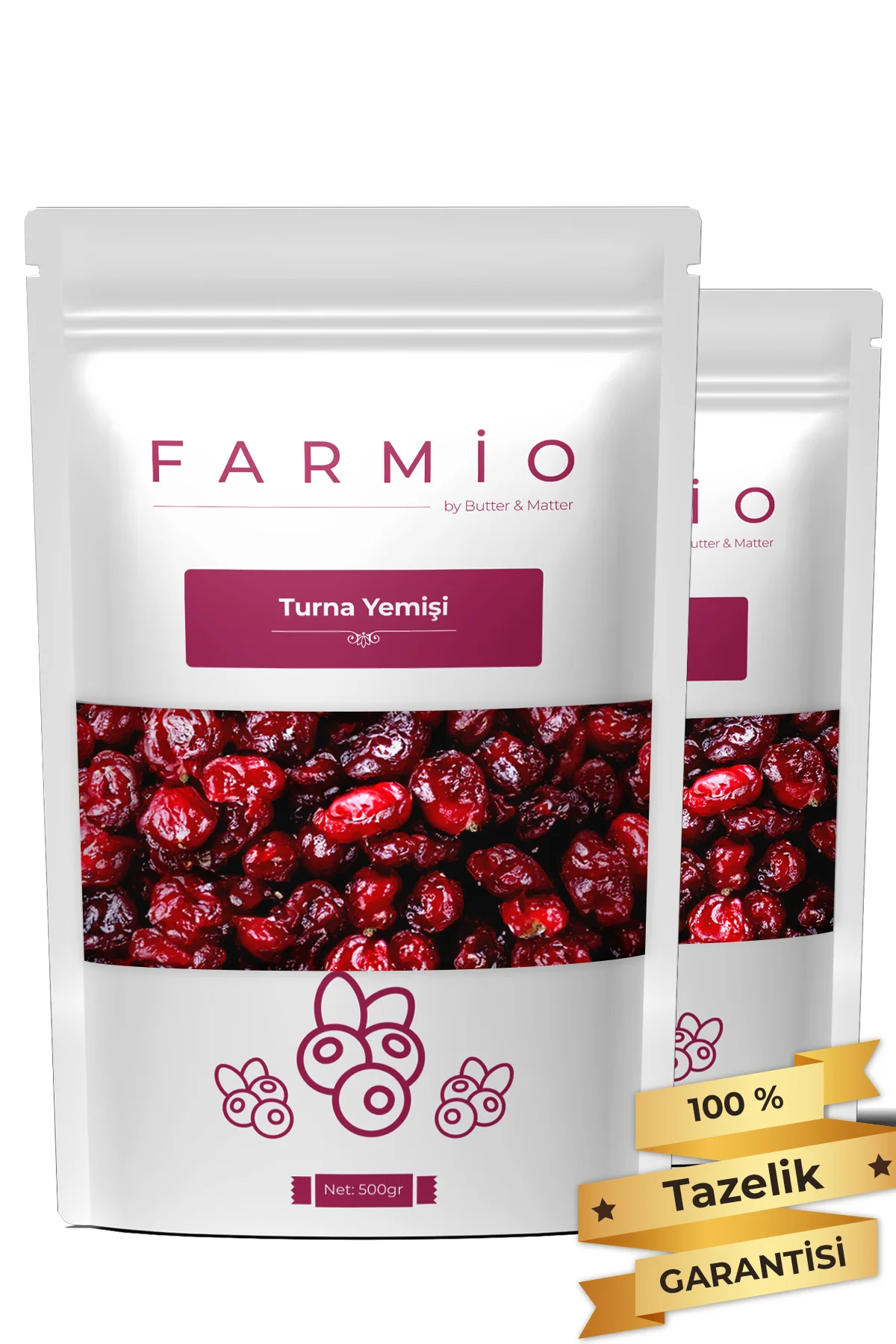 Premium Turna Yemişi 1kg - Cranberry - Çekirdeksiz Tane - Taptaze