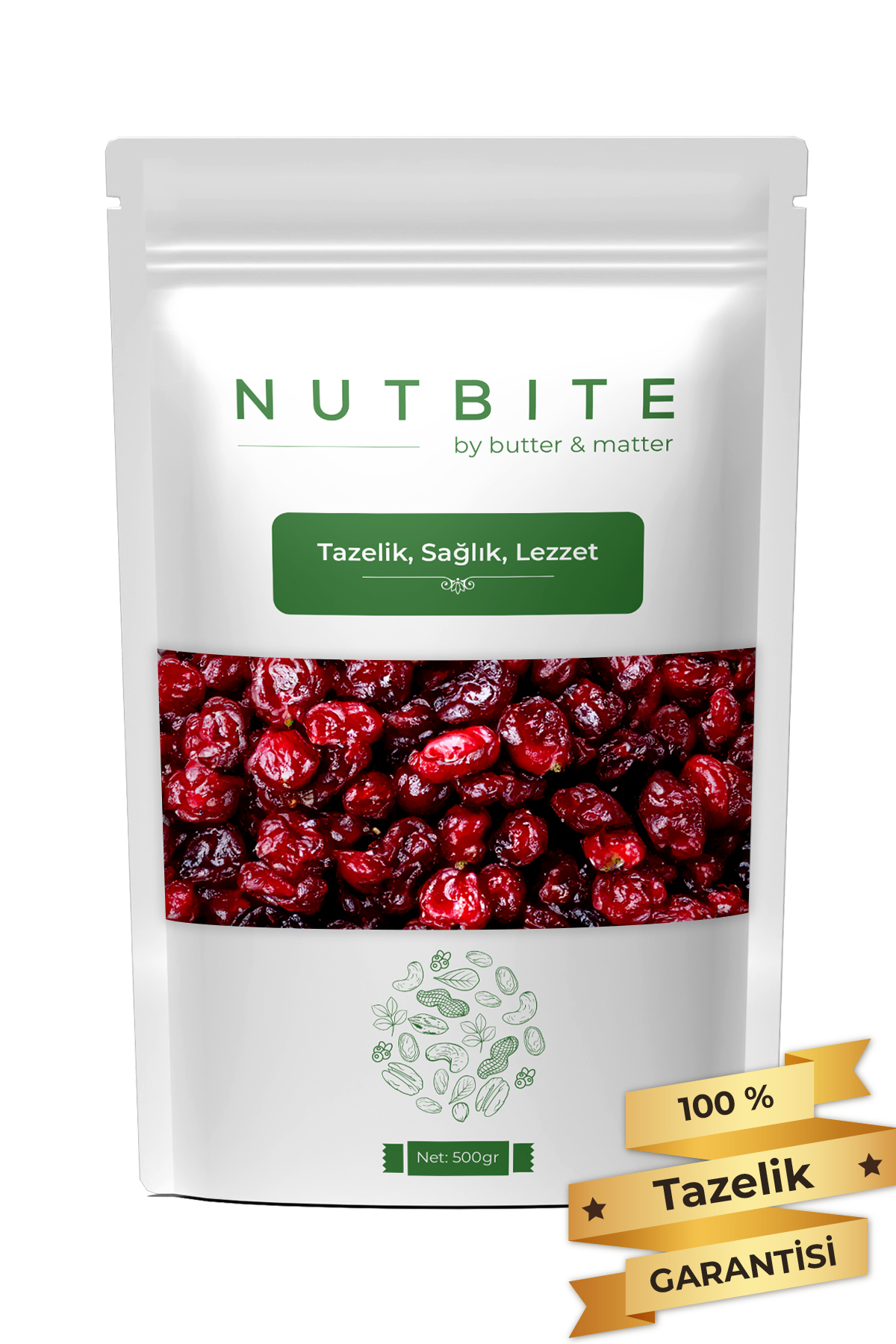 Premium Turna Yemişi 500gr - Cranberry - Çekirdeksiz Tane - Tapta