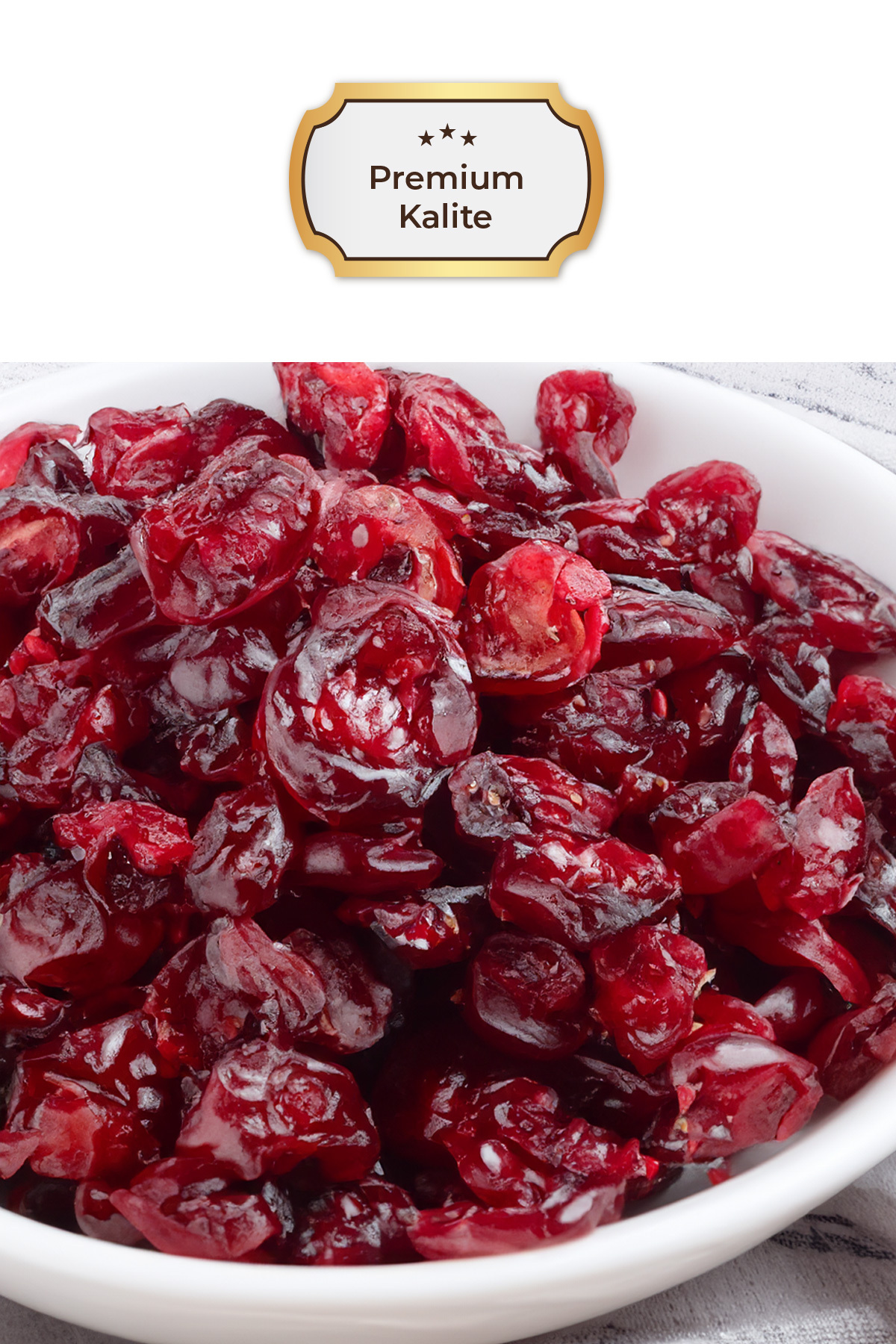 Premium Turna Yemişi 500gr - Cranberry - Çekirdeksiz Tane - Tapta