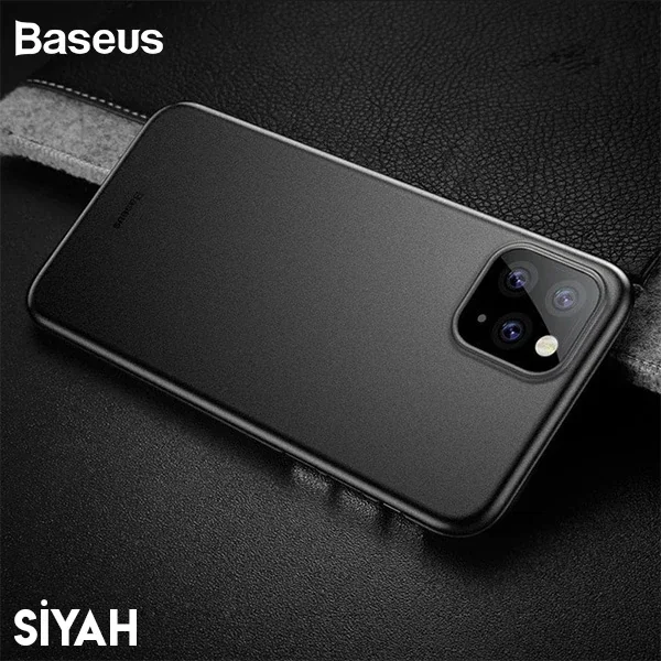 Premium Ultra İnce Lux Mat Şeffaf Kılıf - iPhone 11 Pro 5.8 (Baseus Wing Case)