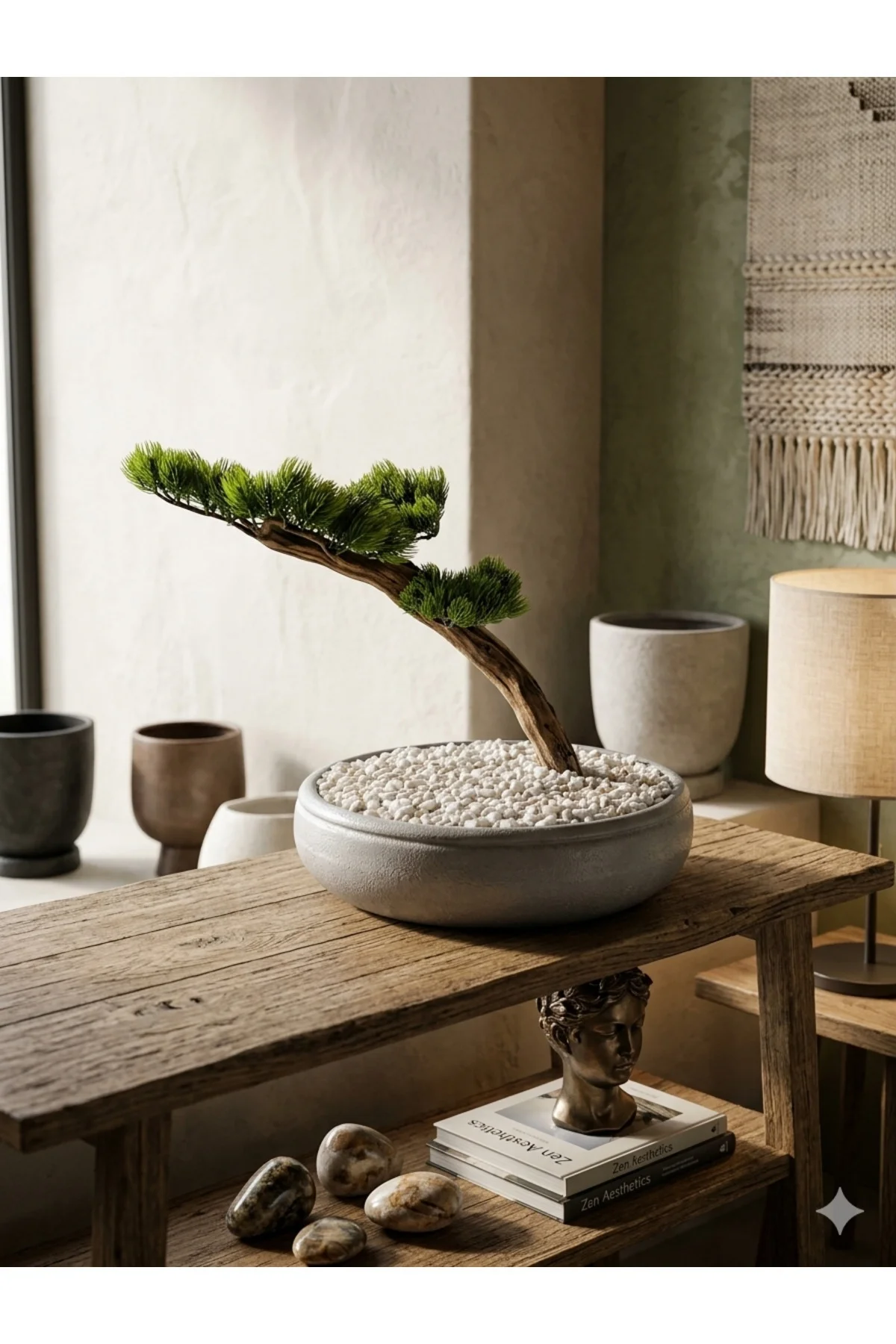 Premium Zen Serisi Yapay Bonsai Ağacı - Ev ve Ofis İçin Büyük Boy
