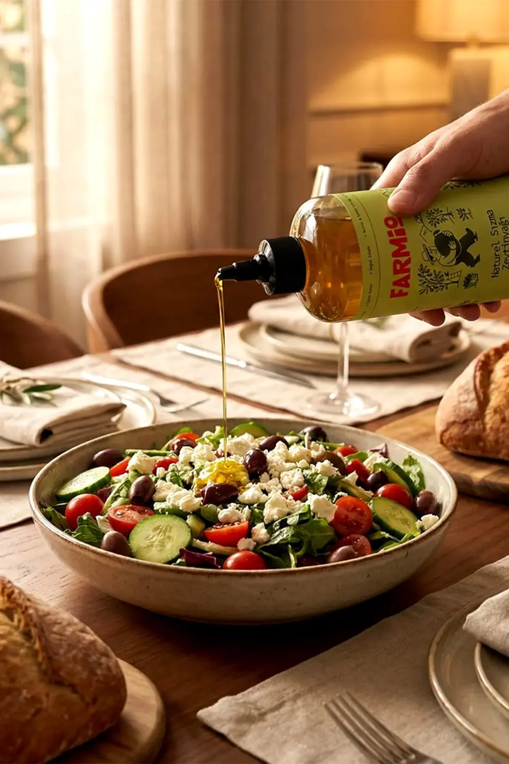 Premium Zeytinyağı 500ml - Aç-Kapa Mucize Başlasın - Soğuk Sıkım