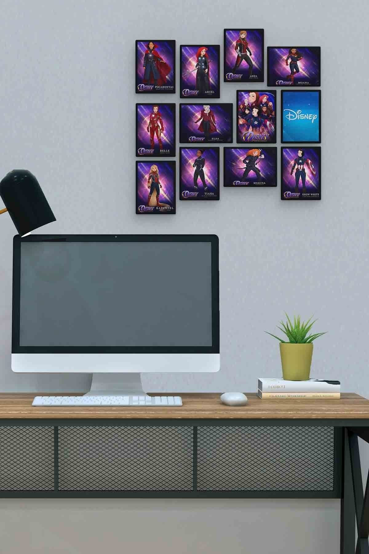 Prenses 12 Parça Mdf (ahşap) Tablo Ofis Boyu 