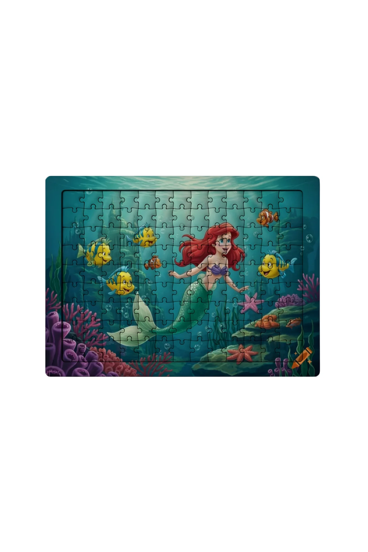 Prenses Ariel 99 Parça Ayaklı Puzzle – Dekoratif Çocuk Yapbozu 01