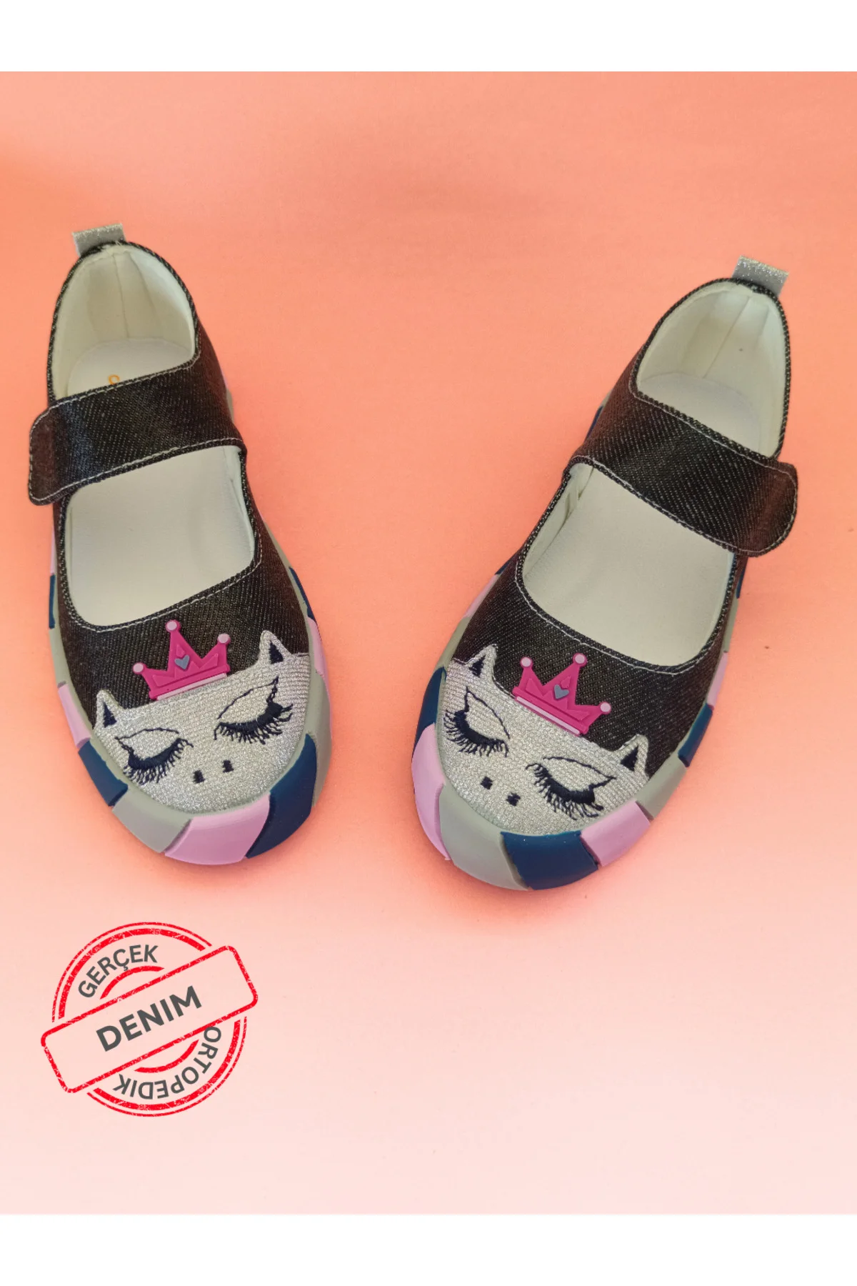 Prenses Parlak Denim Kız Çocuk Babet Sneaker Prenses Parlak Denim Kız Çocuk Babet Sneaker