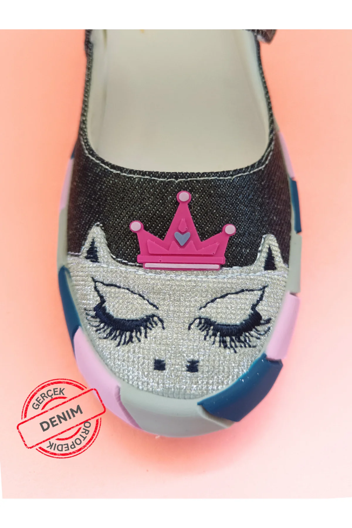Prenses Parlak Denim Kız Çocuk Babet Sneaker Prenses Parlak Denim Kız Çocuk Babet Sneaker