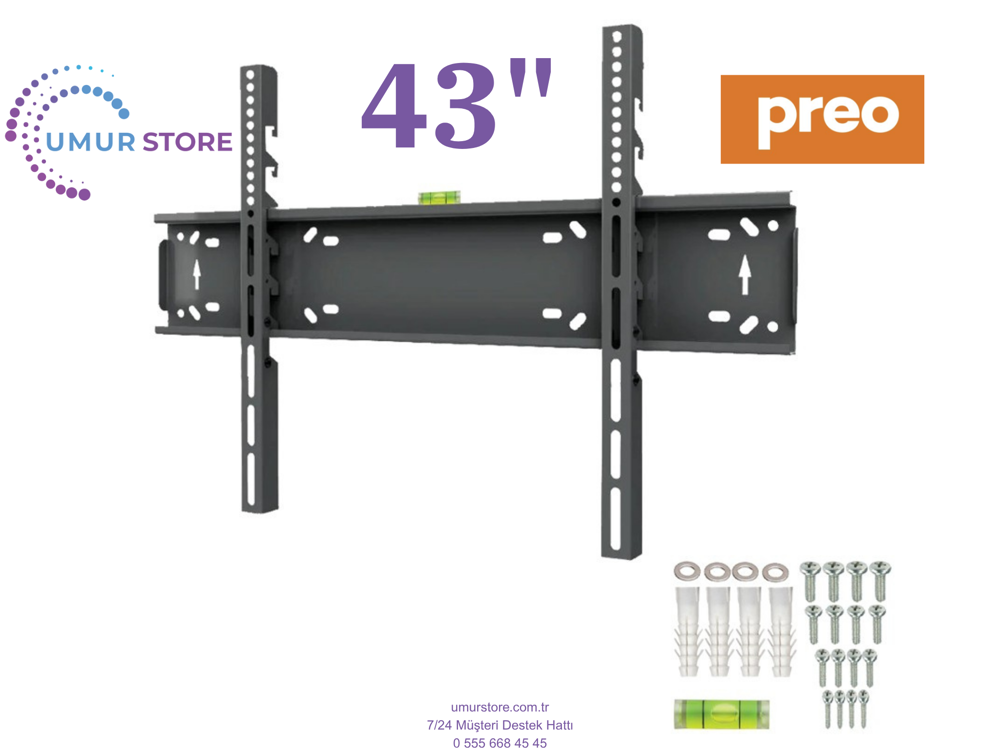Preo 43” Pr43dg27000 / 43”- 65” inç Lcd Led Televizyon Sabit Duva Preo 43” Pr43dg27000 / 43”- 65” inç Lcd Led Televizyon Sabit Duva