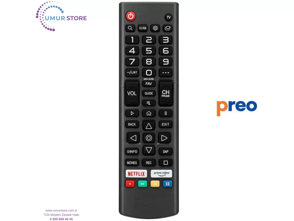 Preo İle Uyumlu Webos Tv Kumandası-Mikrofonsuz Preo İle Uyumlu Webos Tv Kumandası-Mikrofonsuz