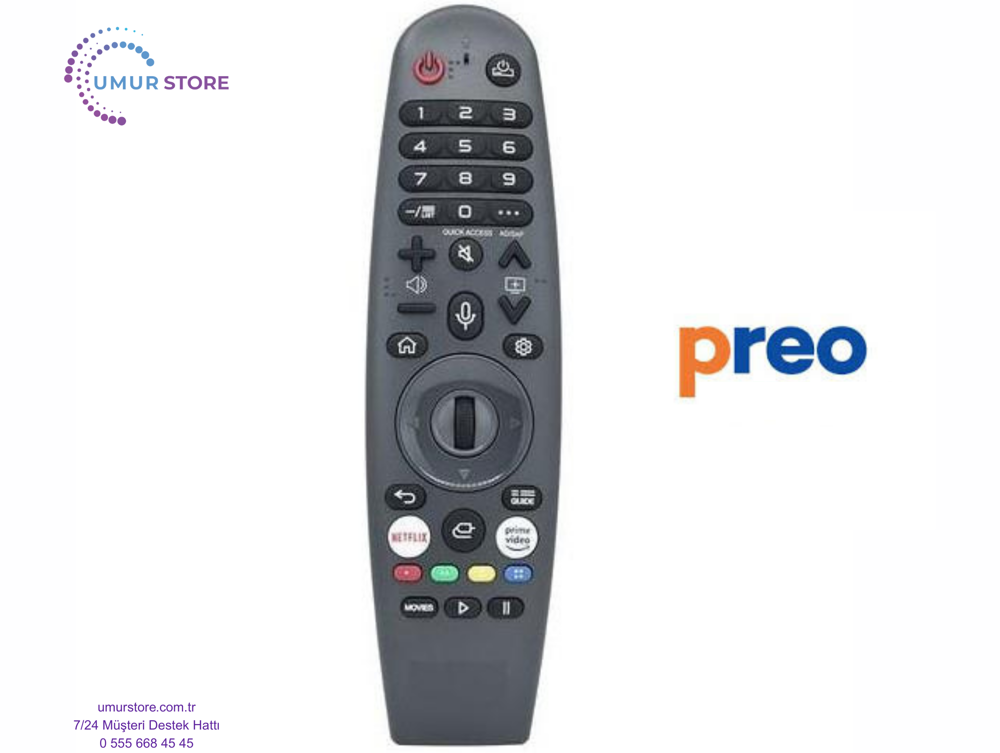 Preo PR43DAB540 Webos Smart Televizyon Kumandası-Mikrofonlu Preo PR43DAB540 Webos Smart Televizyon Kumandası-Mikrofonlu