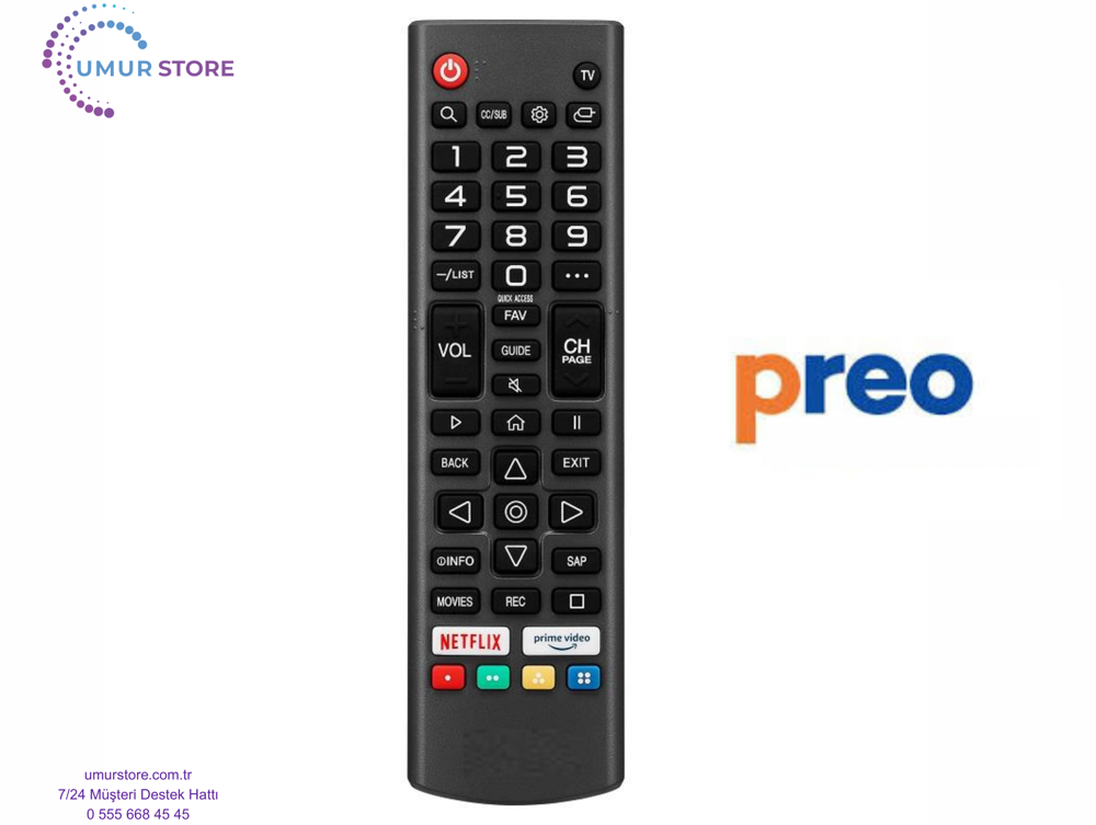 Preo Webos Televizyon Kumandası-Mikrofonsuz