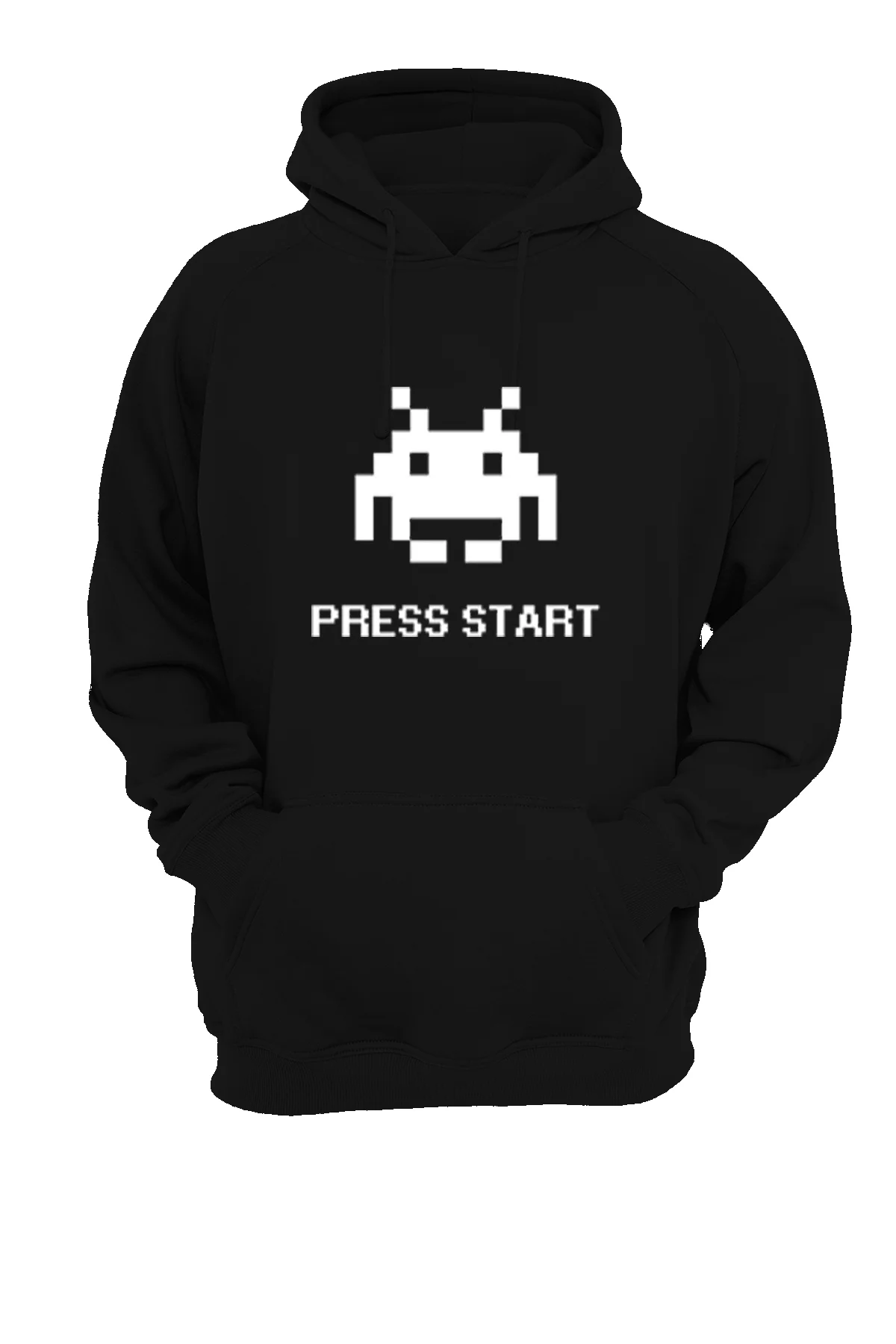 Press Start Baskılı , 3 iplik. Şardonlu, İçi Polar, Kalın, (600 gr.) Sweatshirt