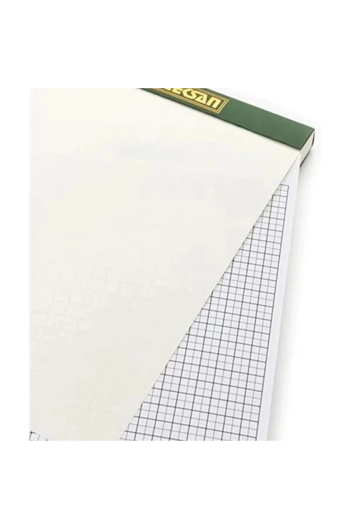 Prestij 17x24 cm Dokulu Karton Kapaklı Bloknot, 150 Yaprak, Düz, Yeşil