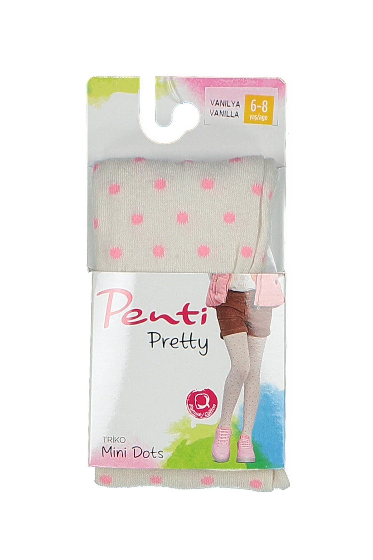 Pretty Mini Dots Kız Çocuk Külotlu Çorap | Pccpmdog17sk