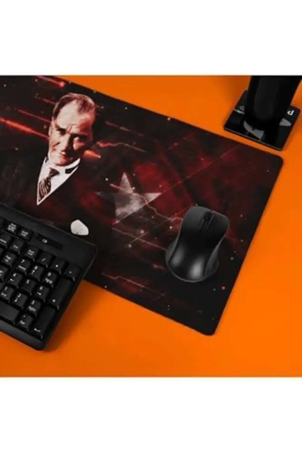 prhshop Atatürk Tasarımlı Ay Yıldız 70X30 Mousepad - Mouse Pad -