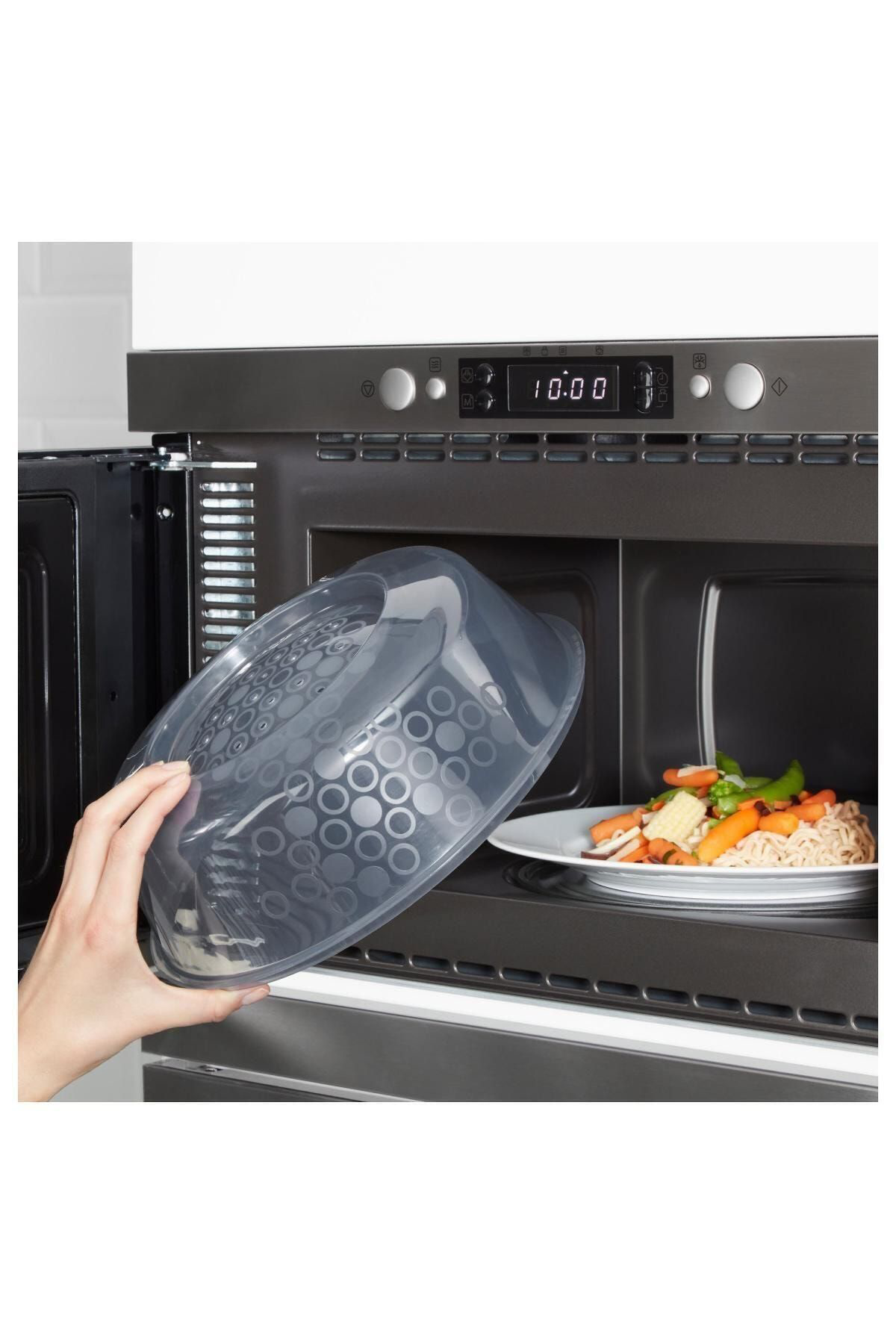 İkea Prickig Mikrodalga Fırın İçin Kapak Mikrodalga Kapağı Yanmaz Fırı