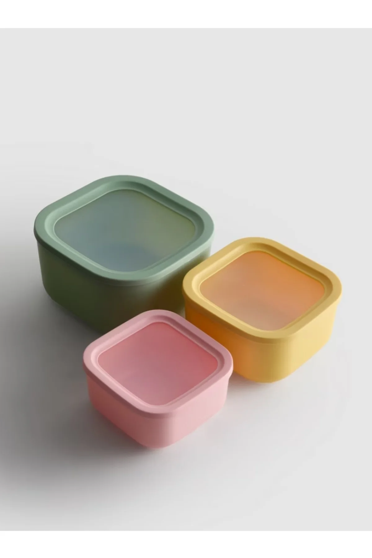Primark Home Pastel Renkli 3'lü Saklama Kabı