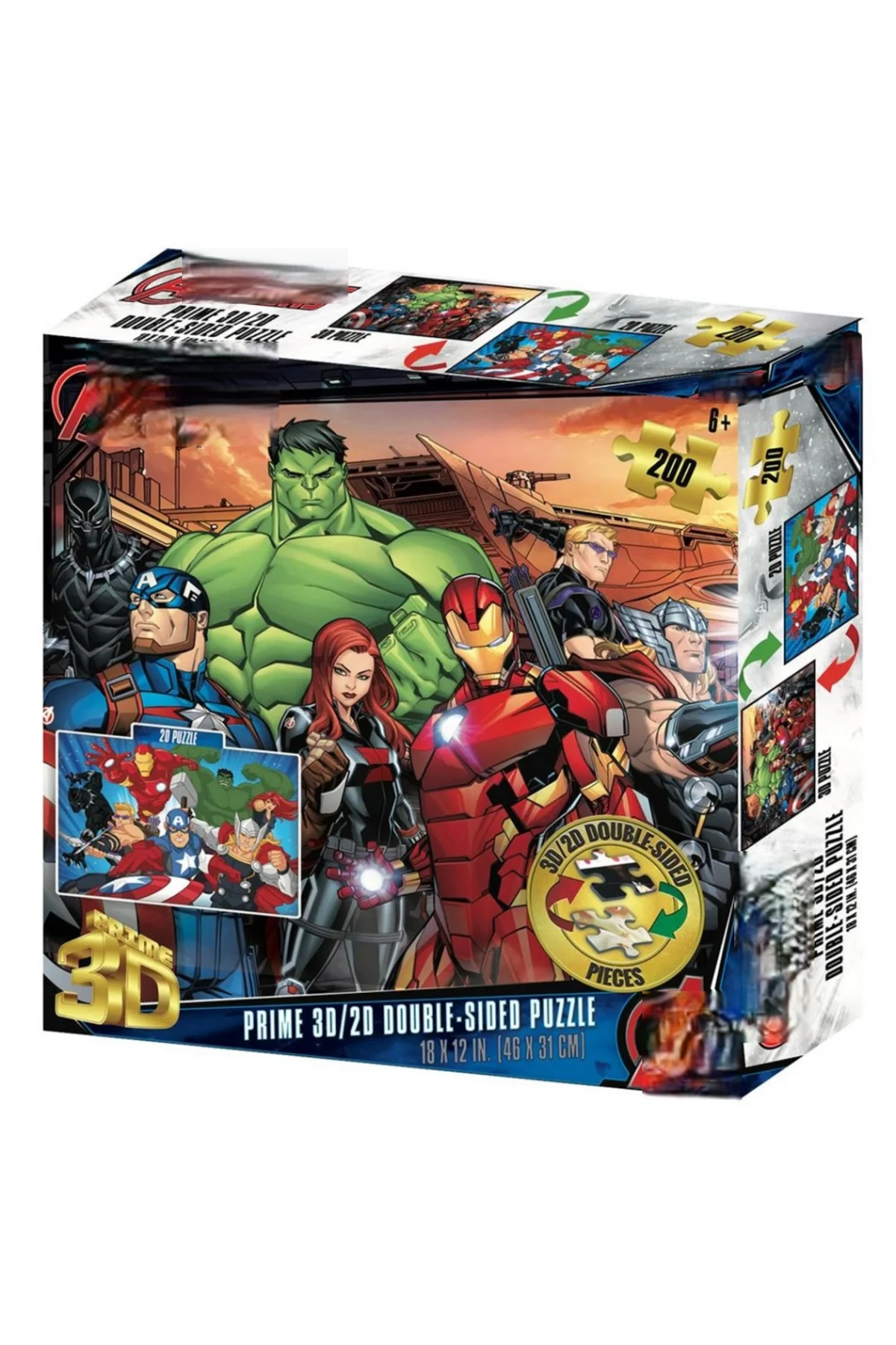 Prime 3D Çift Taraflı Puzzle 200 Parça