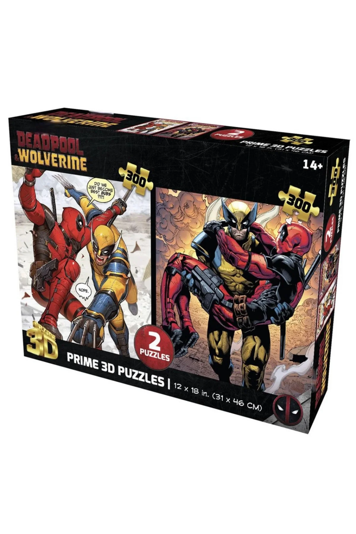 Prime 3D Deadpool İkili Puzzle 300 Parça