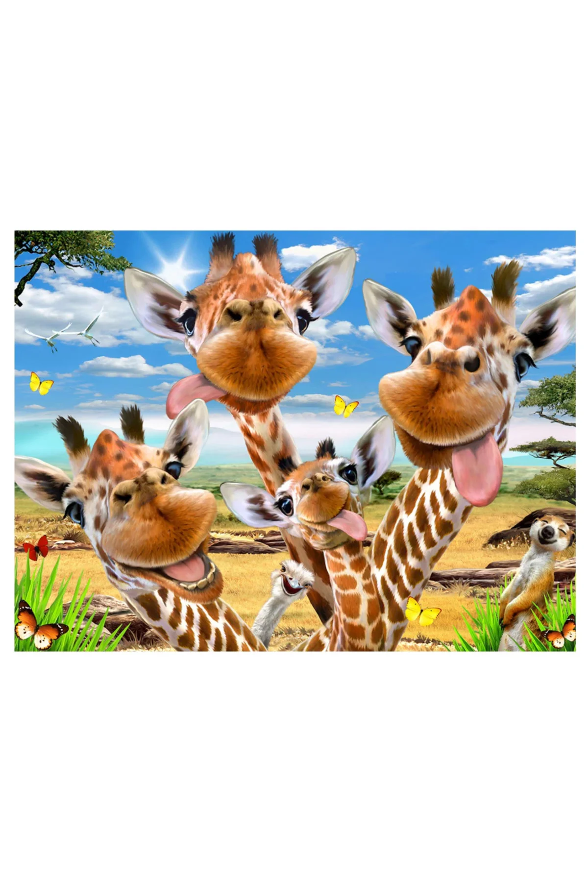 Prime 3D - Zürafa Pelüş ve Selfie 48 Parça Puzzle 15802