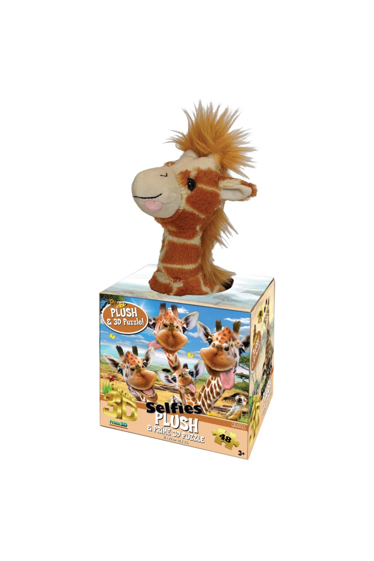 Prime 3D - Zürafa Pelüş ve Selfie 48 Parça Puzzle 15802
