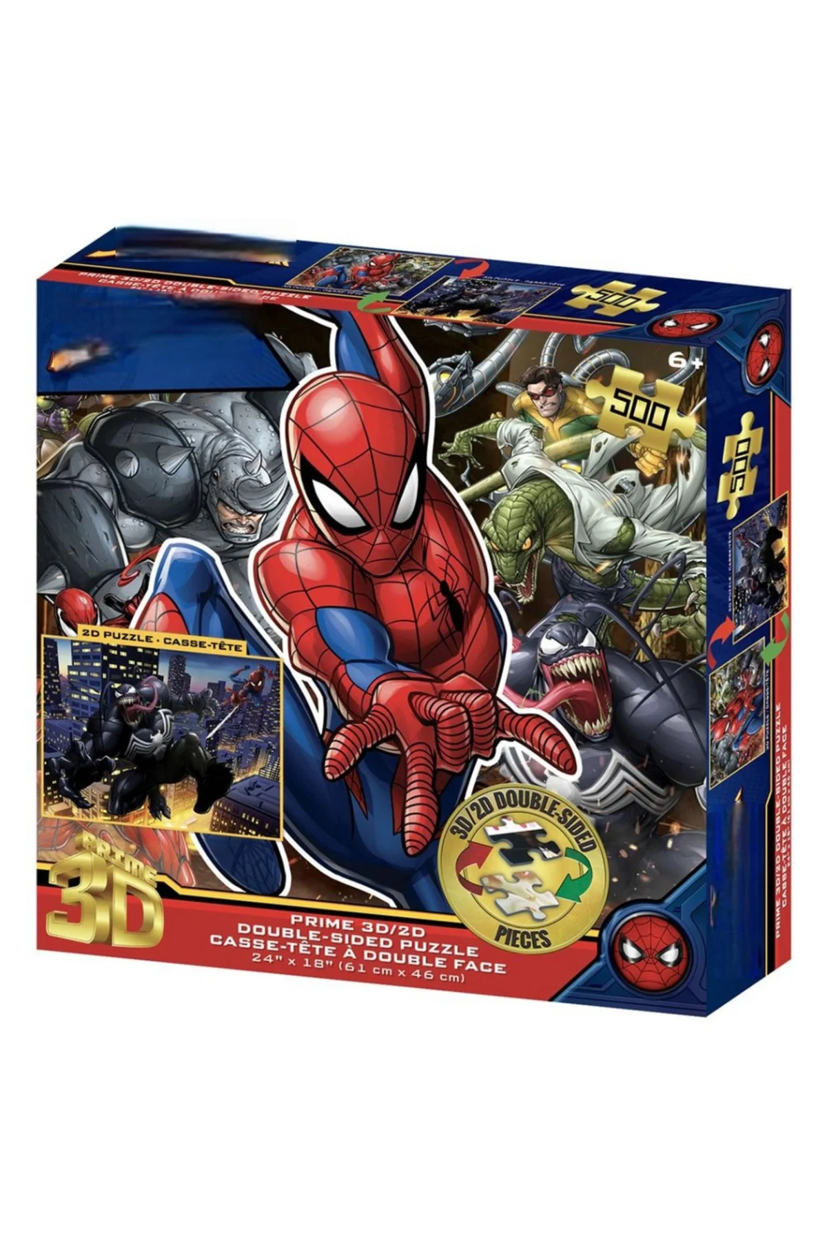 Prime 3DÇift Taraflı Puzzle 500 Parça