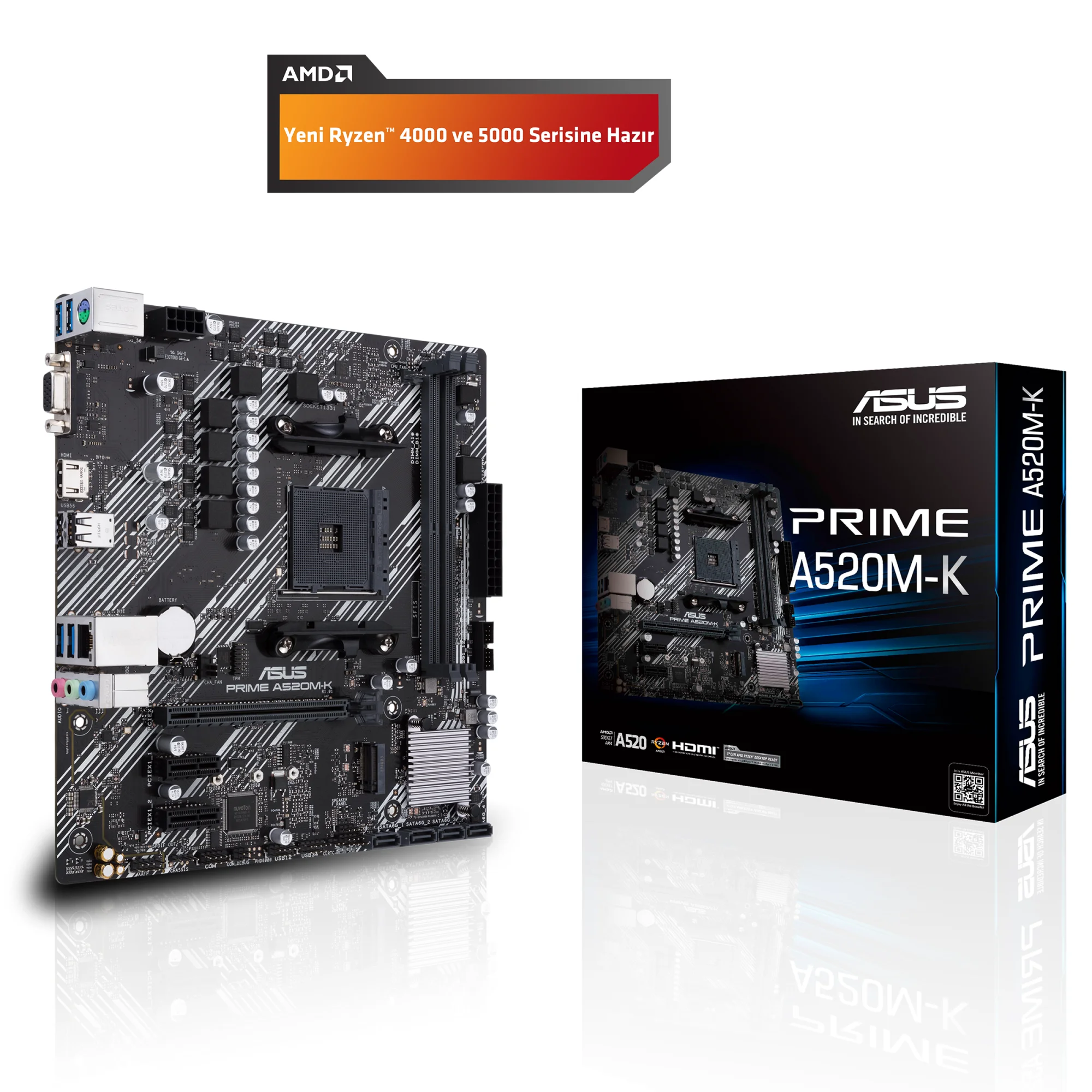 PRIME A520M-K AM4 DDR4 (2xDIMM-64GB) 4600Mhz VGA/HDMI mATX Fiyatı, Yorumları ve Özellikleri