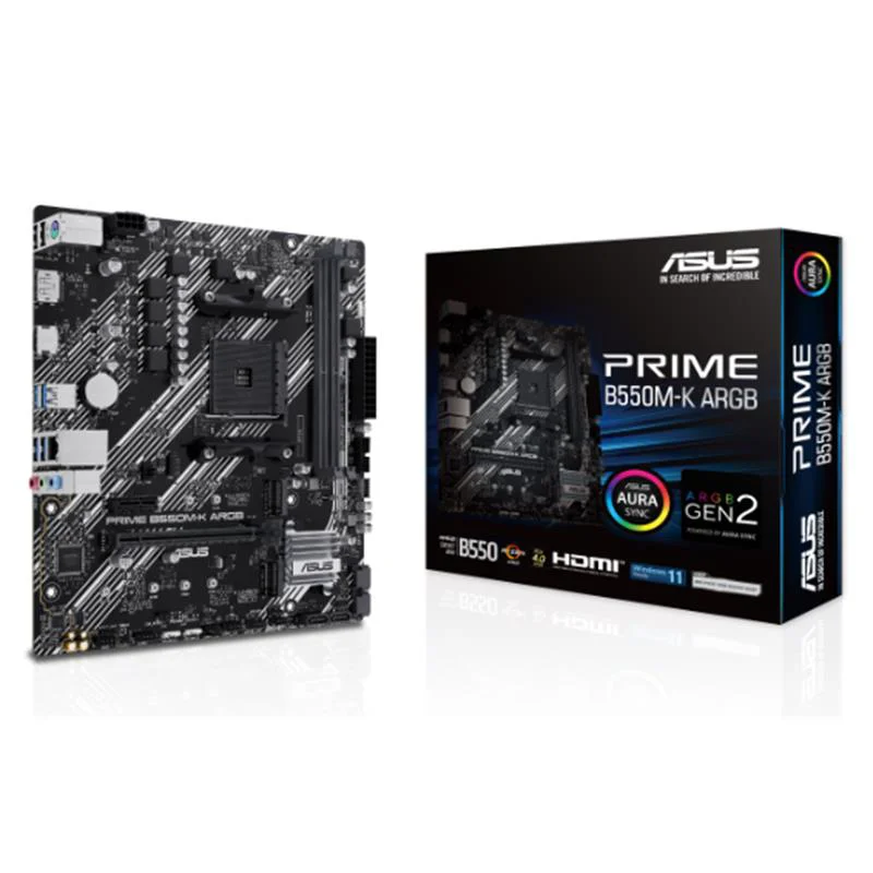 PRIME B550M-K ARGB Anakart - AM4 DDR4 5100MHz, PCIe 4.0, 2xM.2, MATX Fiyatı, Yorumları ve Özellikleri