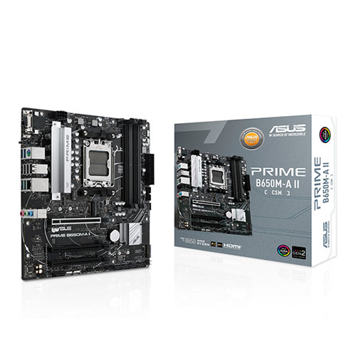 Asus Prime B650m-A İi Csm, 4Xddr5, 2X M.2, D-Sub, Hdmi, Dp, Amd Ryzen