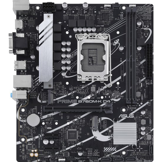 Asus Prime B760m-R D4, 2Xddr4, 2X M.2, Hdmi, 12-13-14.Nesil, Lga1700 S