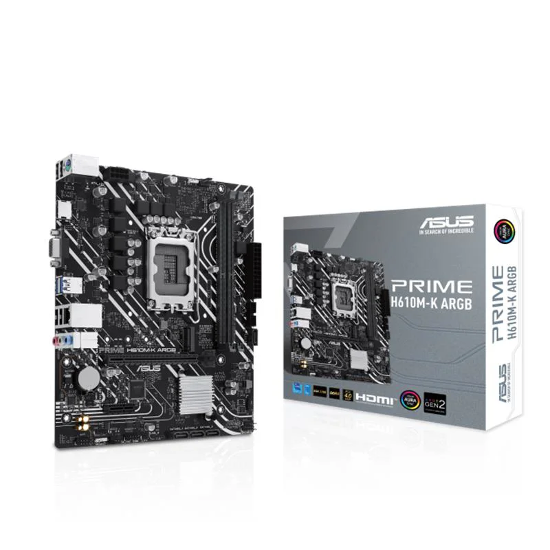PRIME H610M-K ARGB Anakart – DDR5 5600MHz, LGA 1700, 12./13./14. Nesil İşlemci Uyumlu Fiyatı, Yorumları ve Özellikleri
