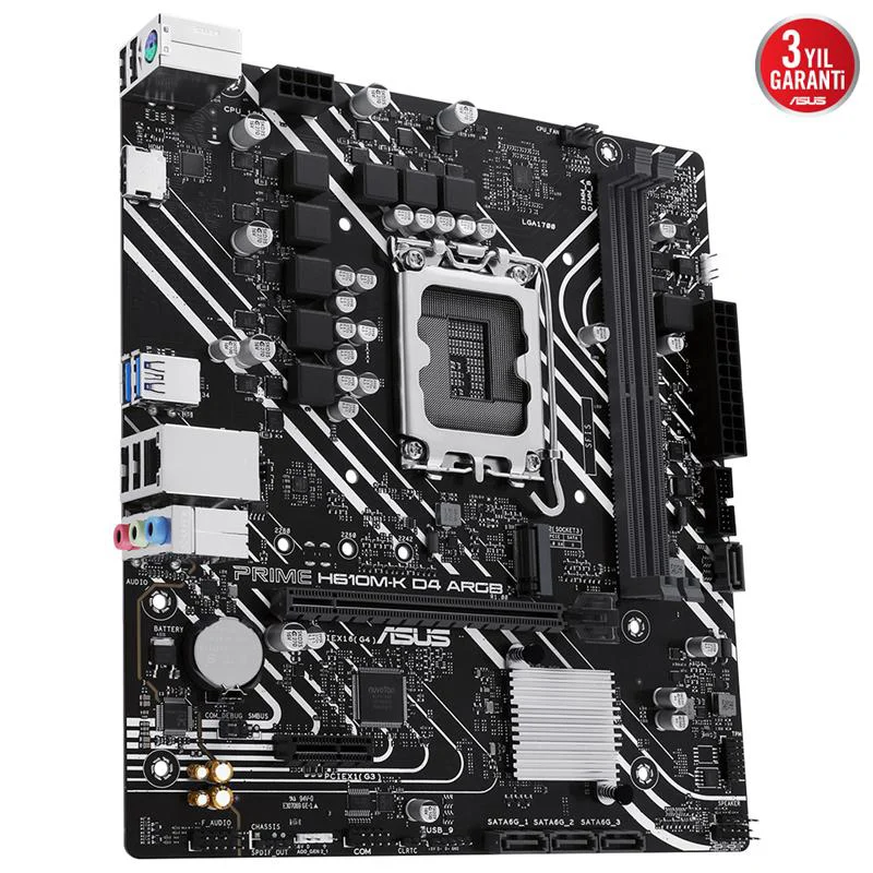 Prime H610M-K D4 ARGB Anakart – DDR4 3200MHz, Micro ATX, 12./13./14. Nesil Intel Uyumlu Fiyatı, Yorumları ve Özellikleri