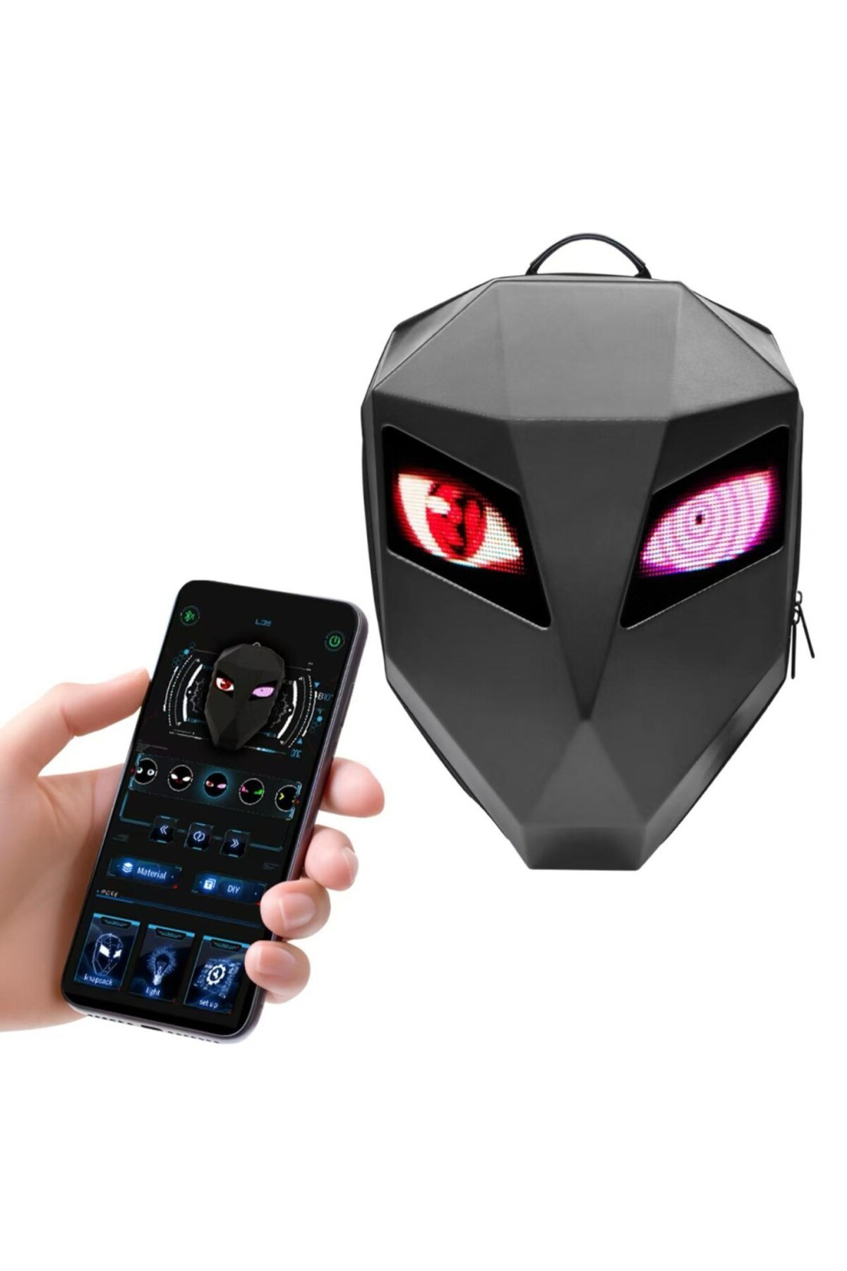 Prime Prıme Karbon, Led Gözlü Motorcu Sırt Çantası Ledli Sırt Çantası,