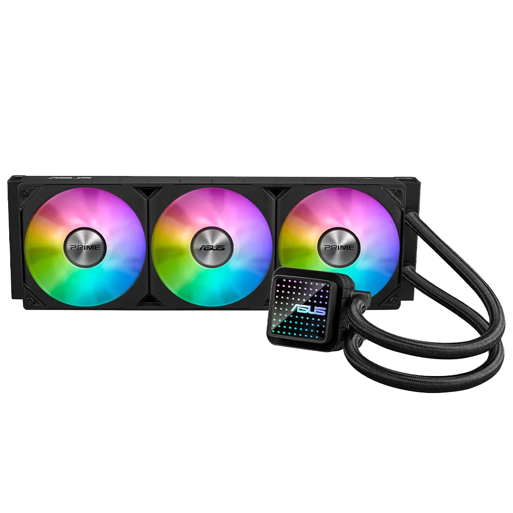 PRIME LC 360 ARGB SIVI SOĞUTUCU ÖZEL TASARLANMIŞ CPU TEMAS ALANI VE KANATÇIKLI KANALLARA SAHİP SONSUZ AYNA LENS SEÇENEKLERİ OLAN SU BLOĞU, ÖNCEDEN MON