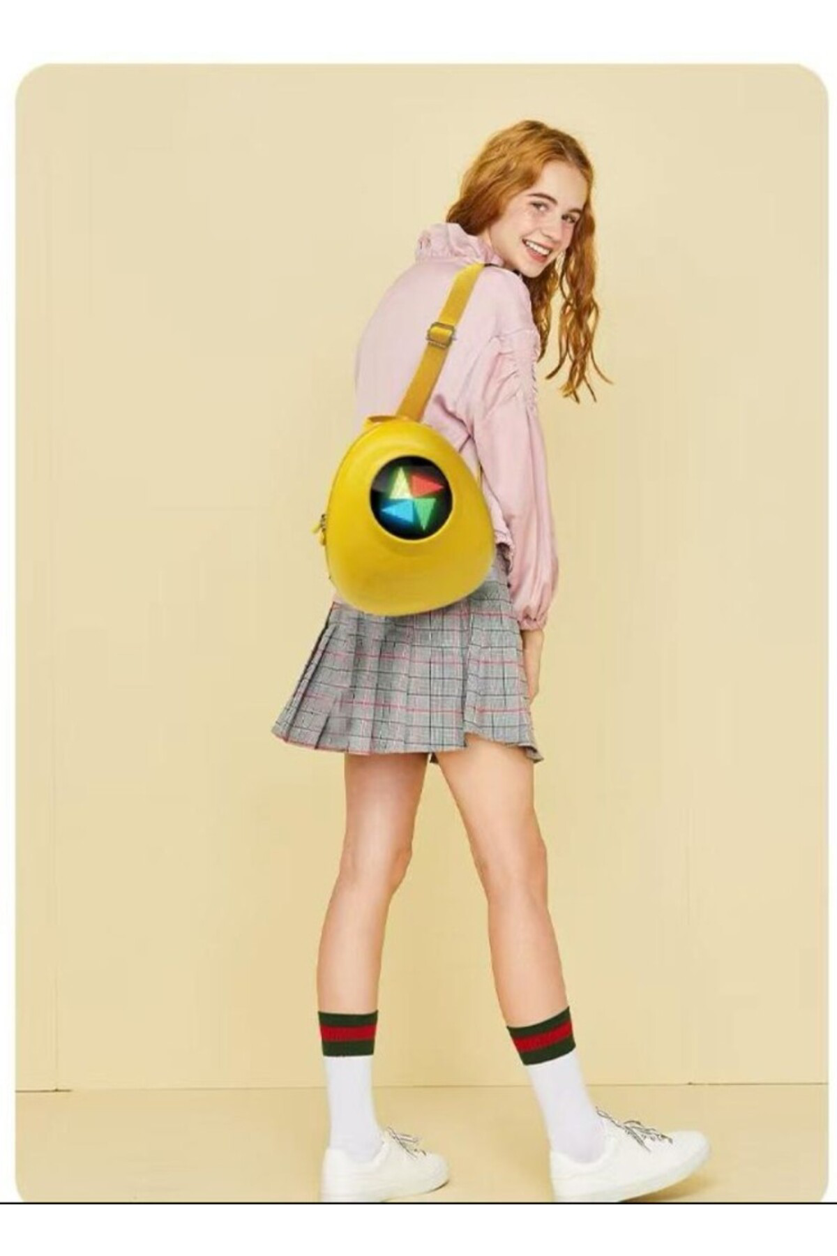 Prime Prıme Tek Göz Led Sırt Çantası, Ledli Çanta, Okul Çantası, Ekranl