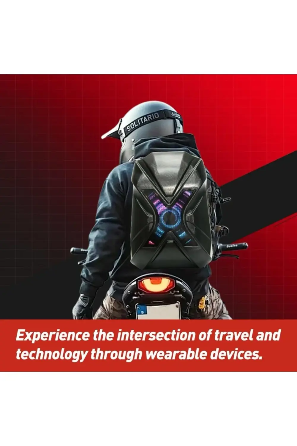 Prıme X Lıght Karbon, Motorcu Sırt Çantası Ledli Sırt Çantası, Te