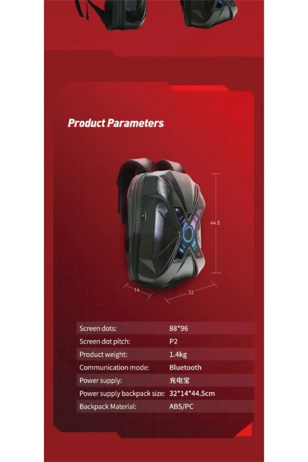 Prıme X Lıght Karbon, Motorcu Sırt Çantası Ledli Sırt Çantası, Te