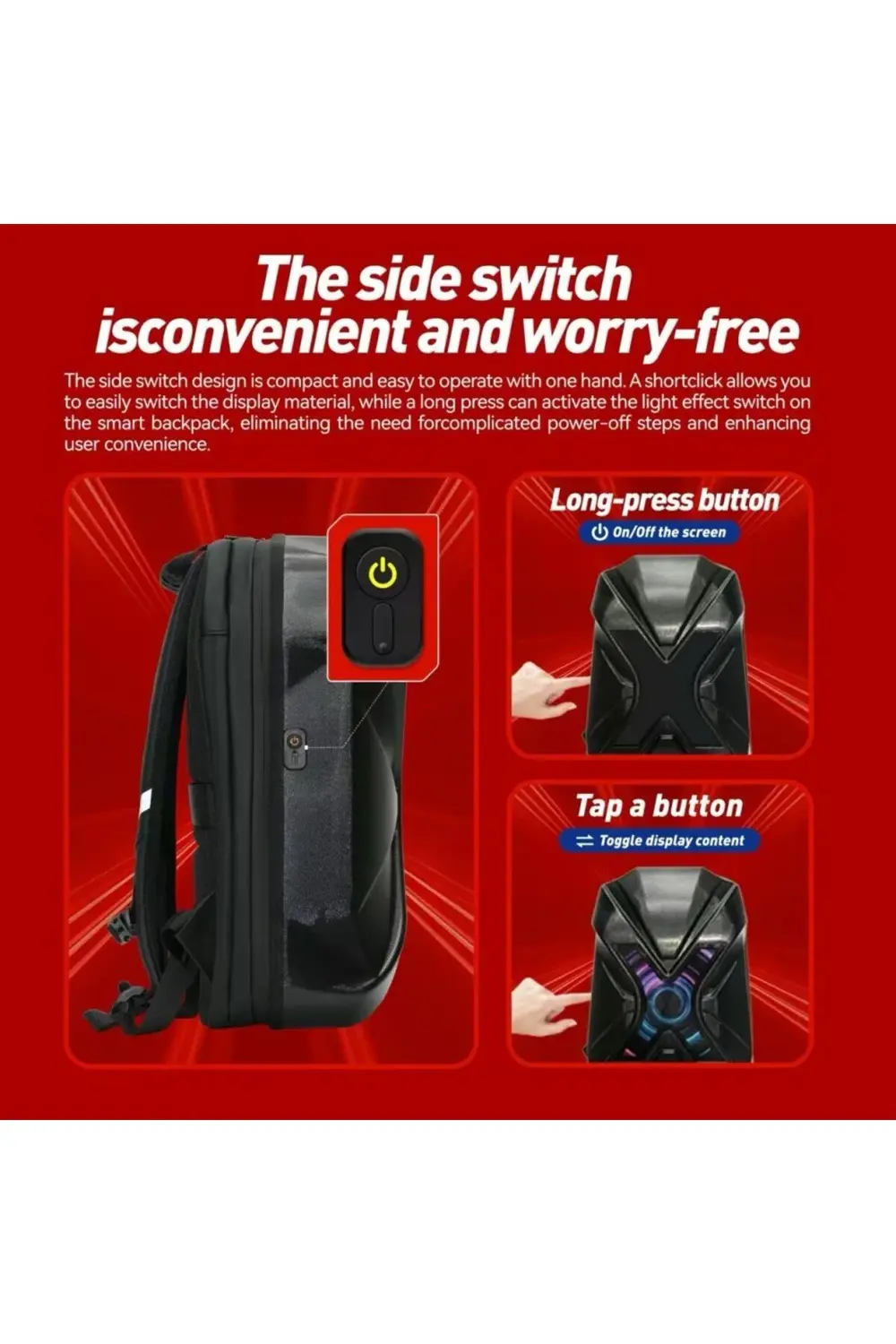 Prıme X Lıght Karbon, Motorcu Sırt Çantası Ledli Sırt Çantası, Te