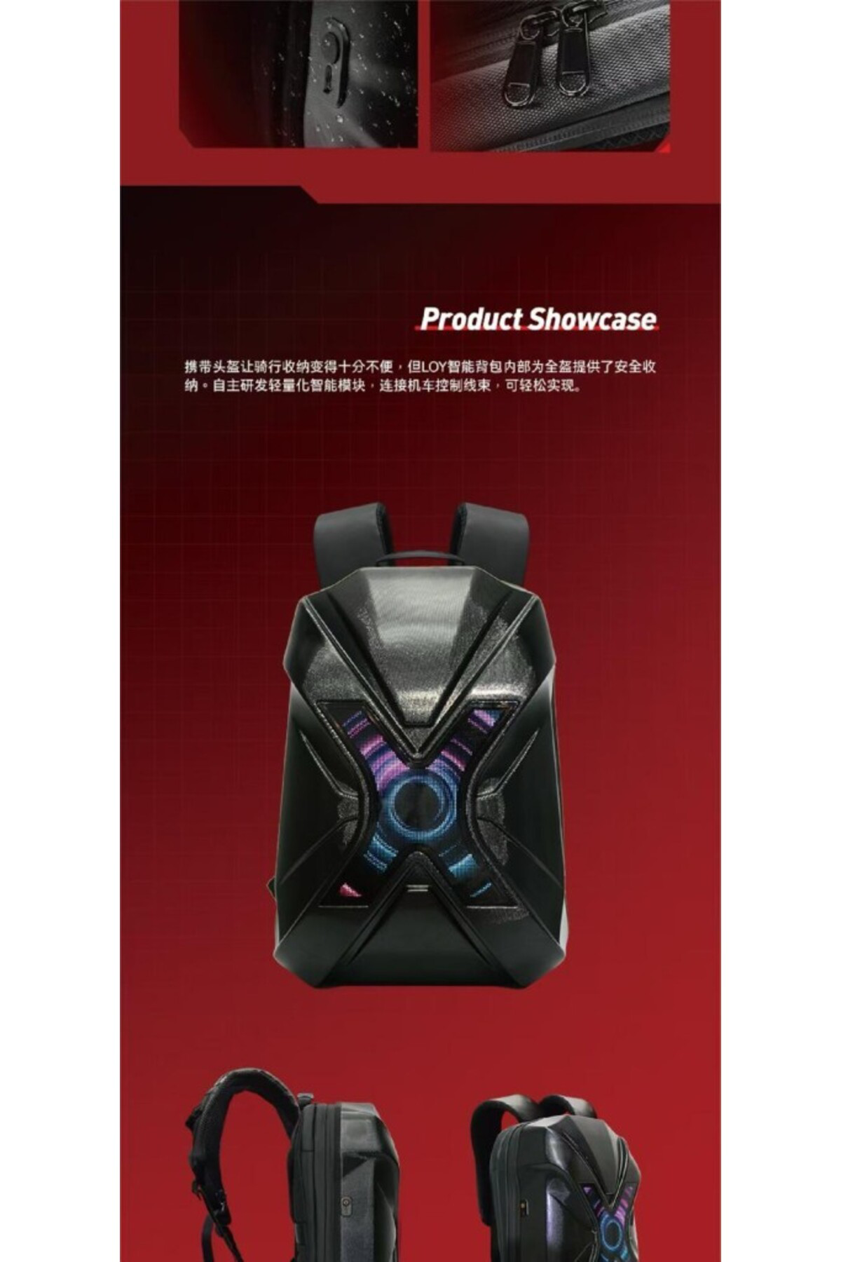 Prime Prıme X Lıght Karbon, Motorcu Sırt Çantası Ledli Sırt Çantası, Te