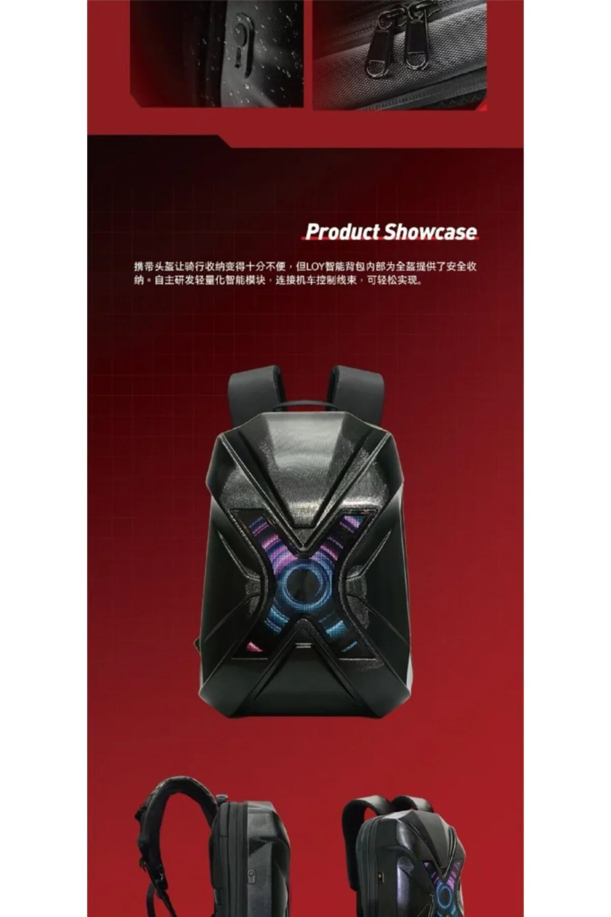 Prıme X Lıght Karbon, Motorcu Sırt Çantası Ledli Sırt Çantası, Te