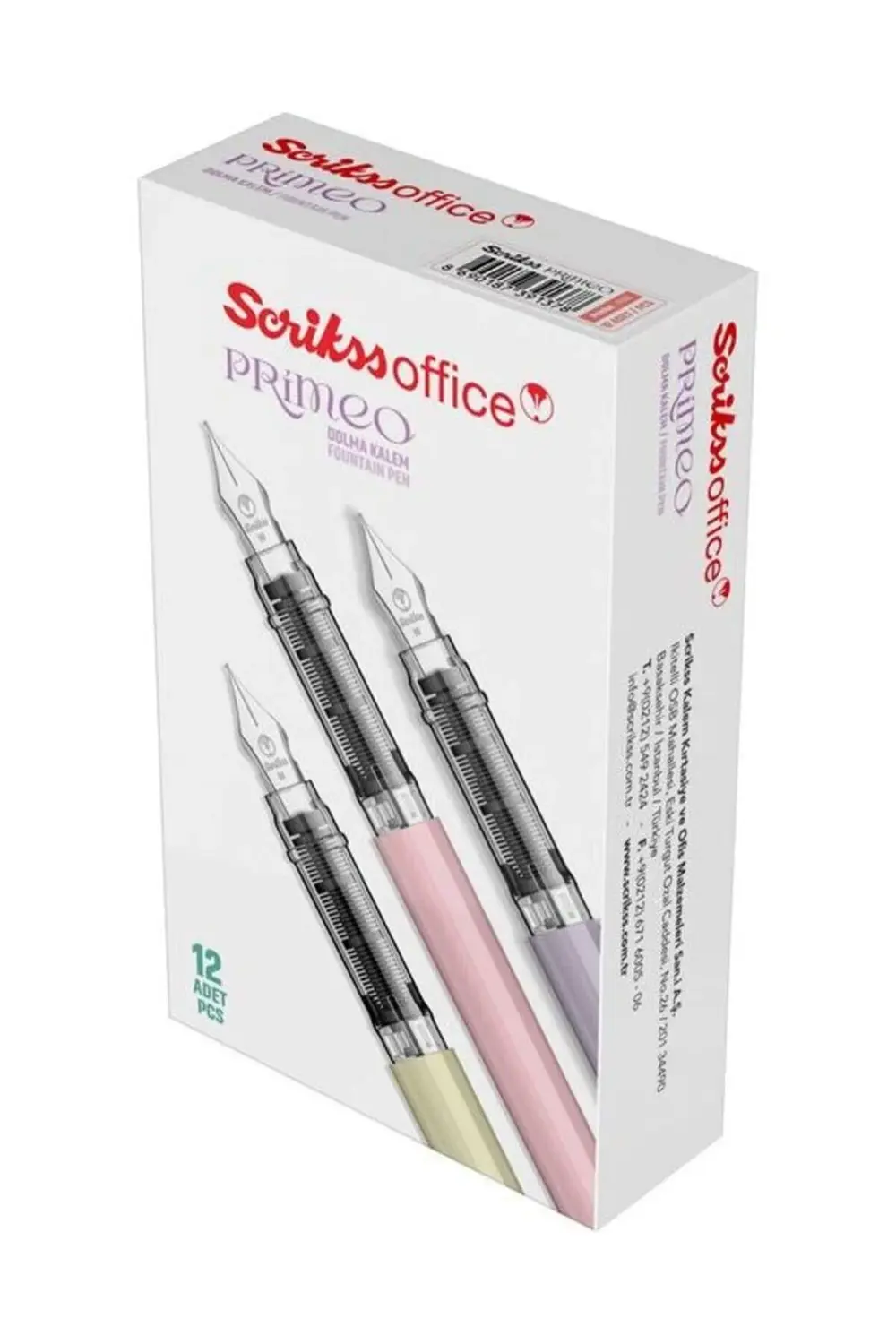 Prımeo Dolma Kalem M Uç Pembe & 6'lı Mavi Kartuş