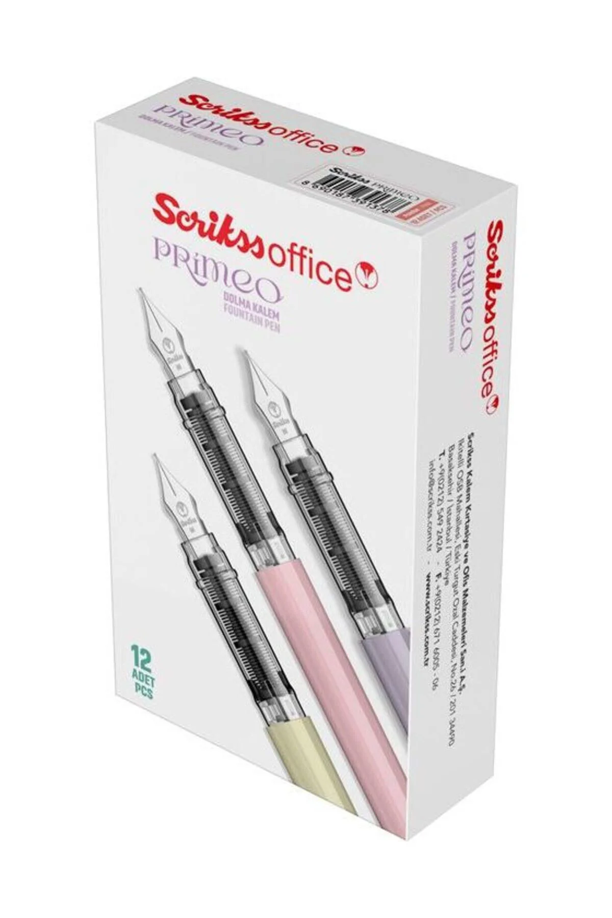 Prımeo Dolma Kalem M Uç Pembe & 6'lı Mavi Kartuş