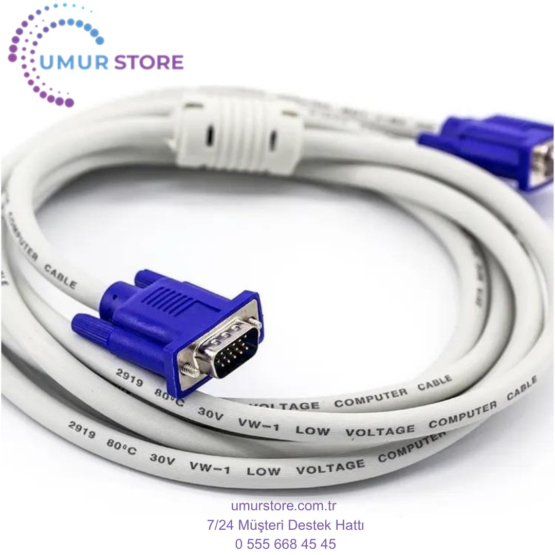 Primex SLX-143 VGA F/m 15P 3 Metre VGA Uzatma Kablosu Beyaz, Erke