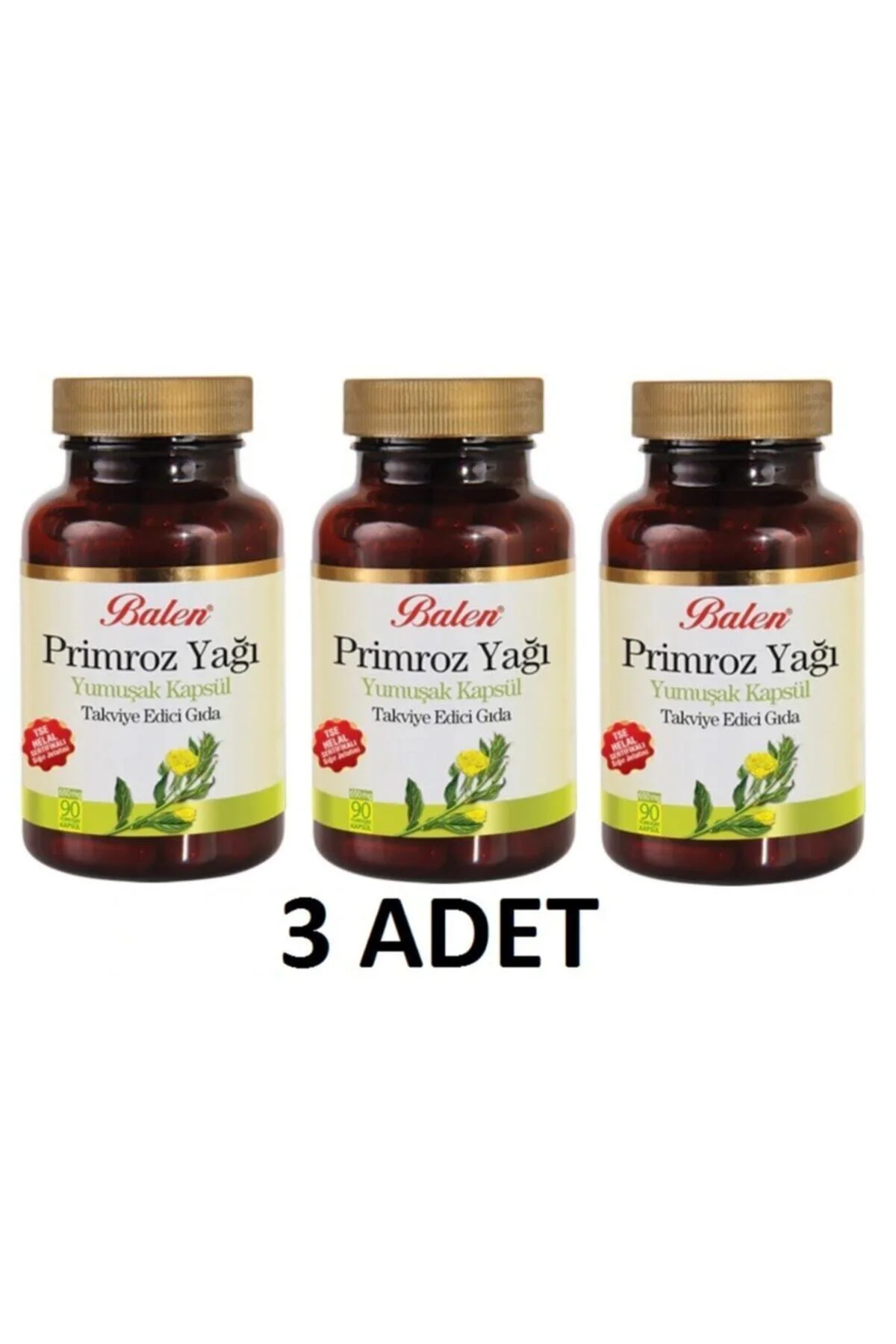 Primroz Yağı ( Evening Primrose Oil ) 500 Mg 90kp 3 Adet
