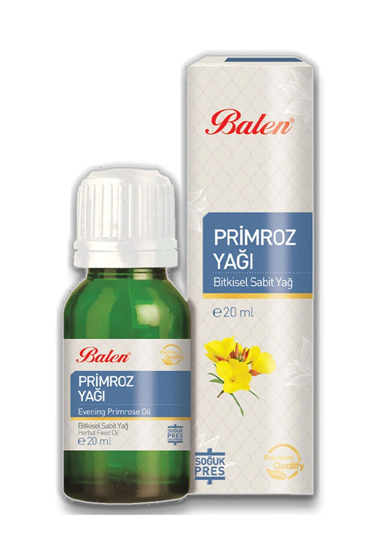 Primroz Yağı Soğuk Pres 20 ml 2 Adet