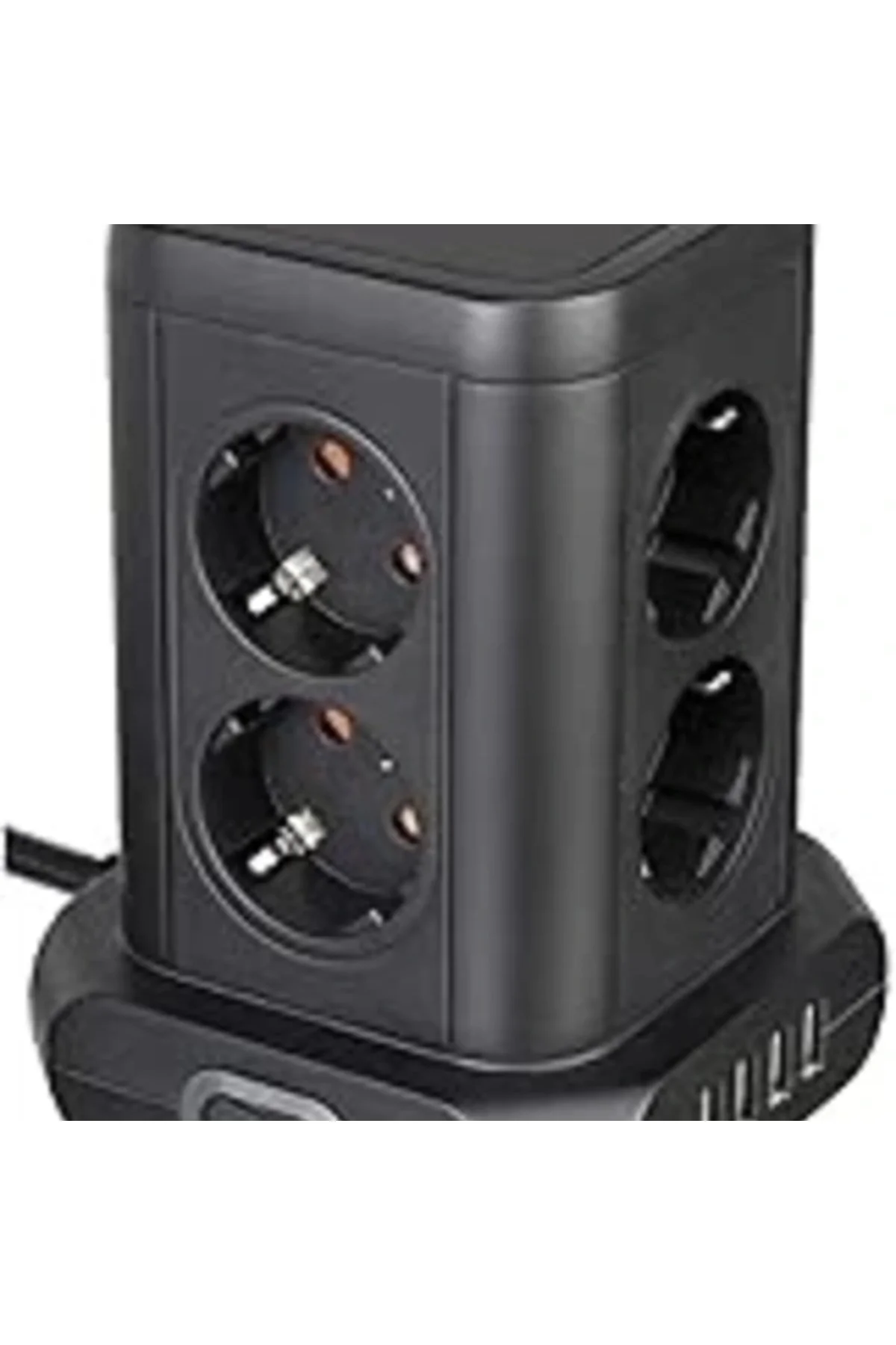 Priz Kulesi, 8 Bölmeli, Usb'Li, Tüv Süd Sertifikalı (8 Bölmeli Priz Bloğu, 4 X Usb